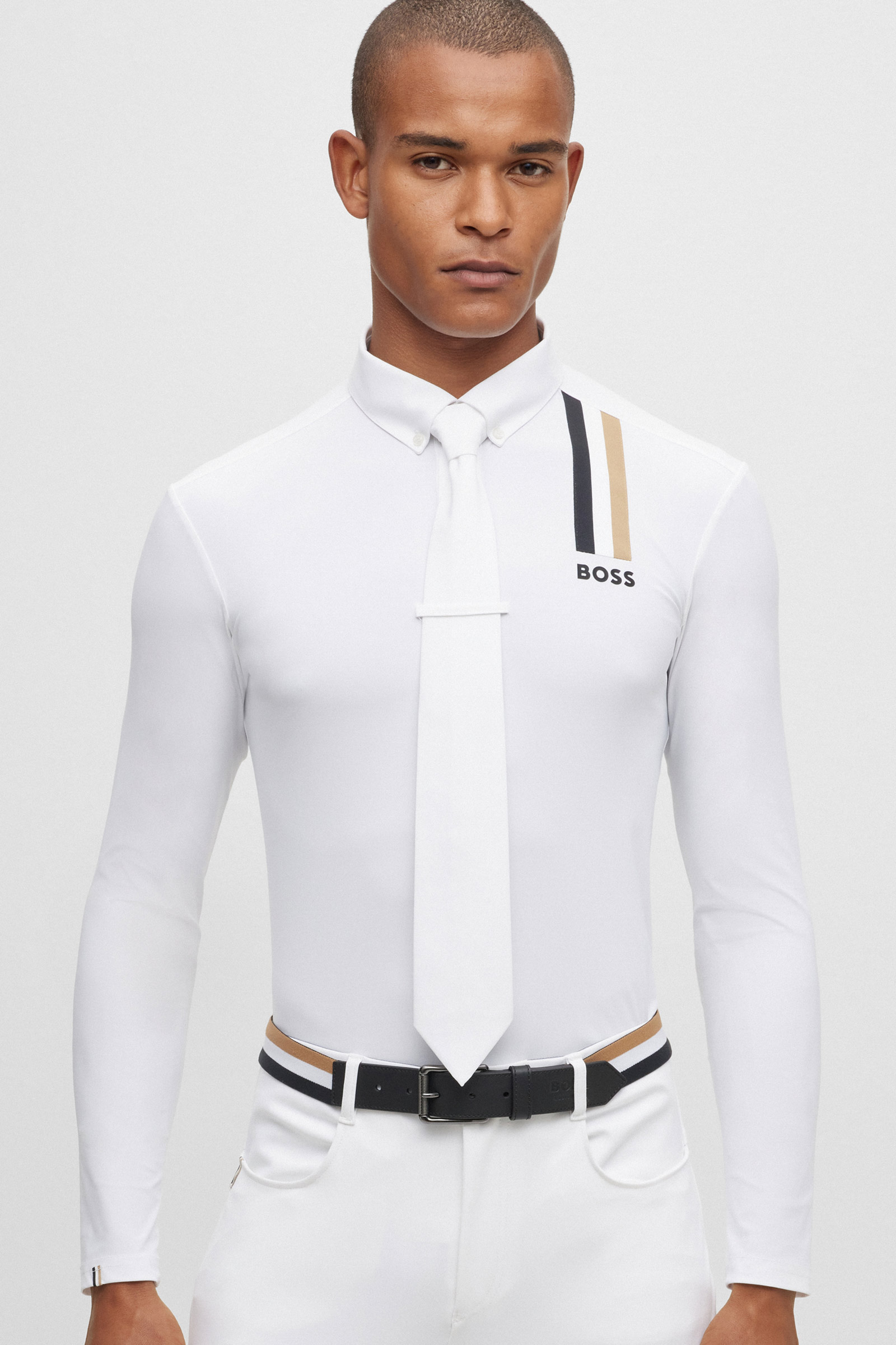 Klasyczny krawat pokazowy Boss