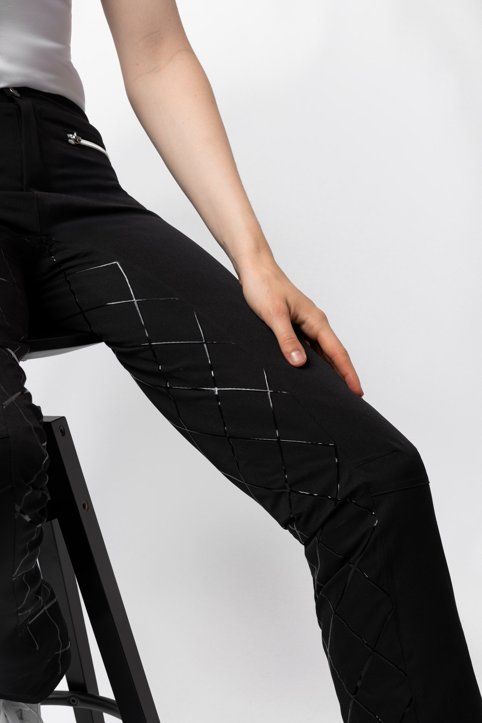 Bryczesy damskie z silikonowym lejem, z wypełnieniem Horze Adeline