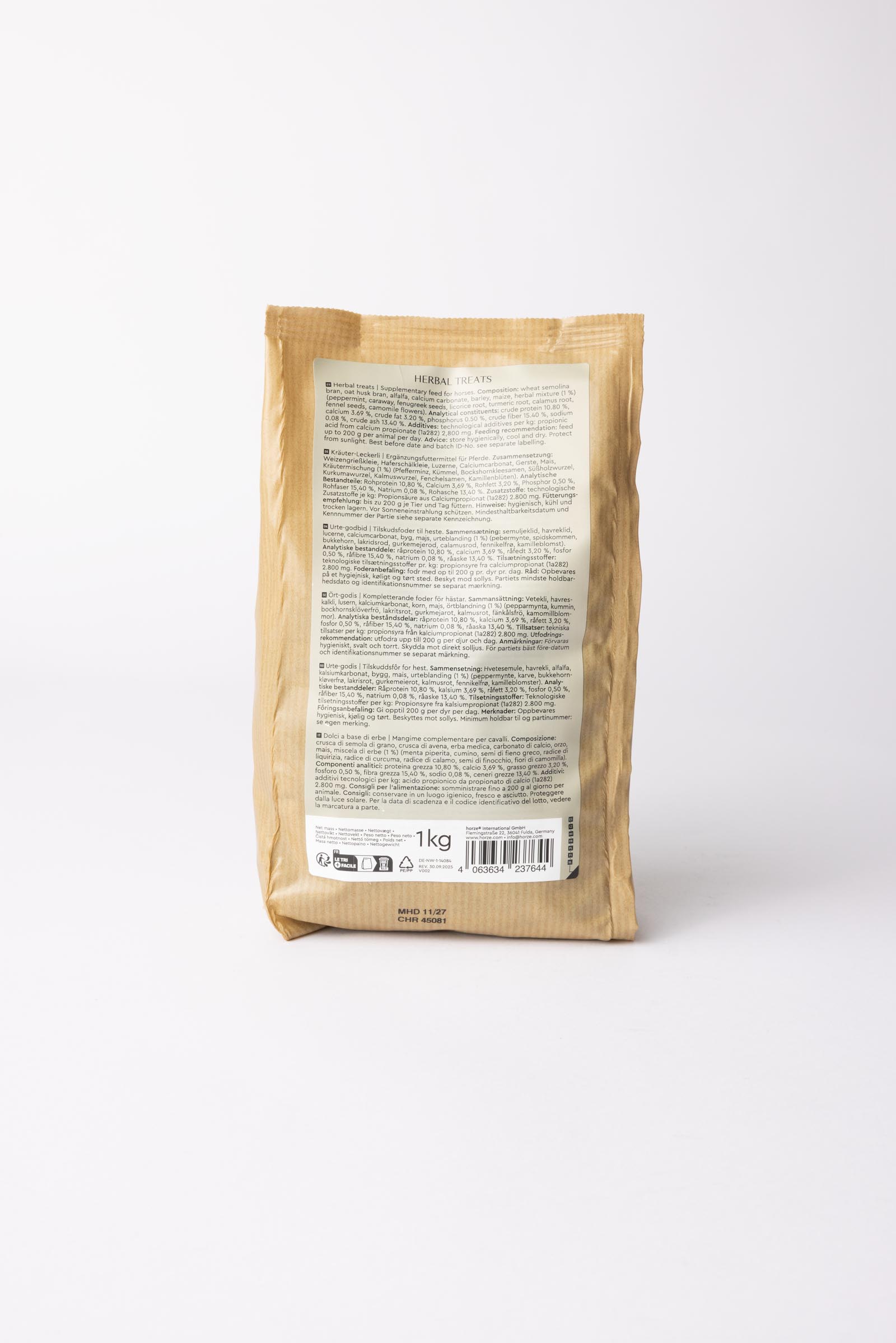 Horze Biscuits Herbs, Ziołowe przysmaki dla koni 1 kg