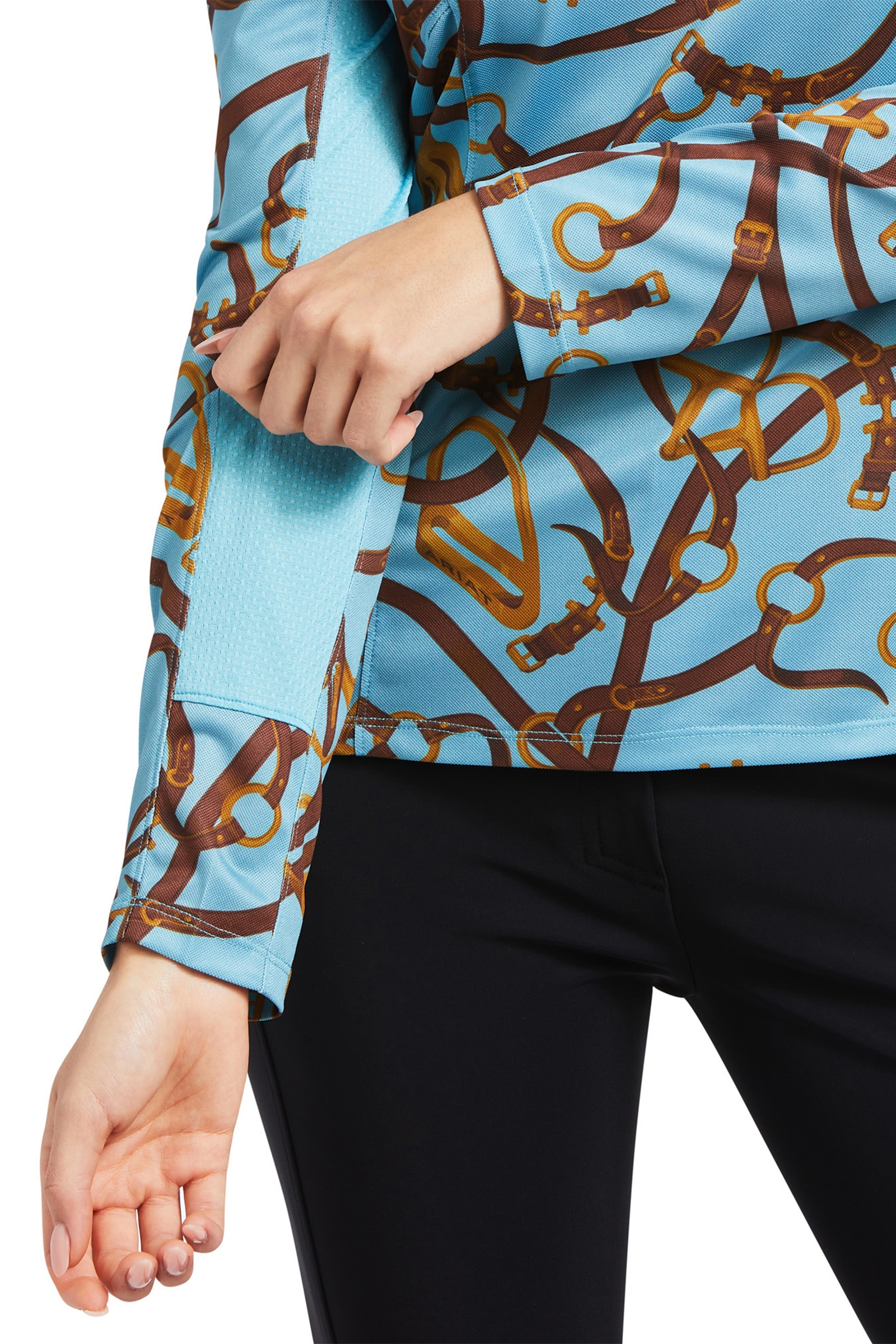 Damska koszula Ariat Sunstopper 2.0 zapinana na zamek do 1/4 długości