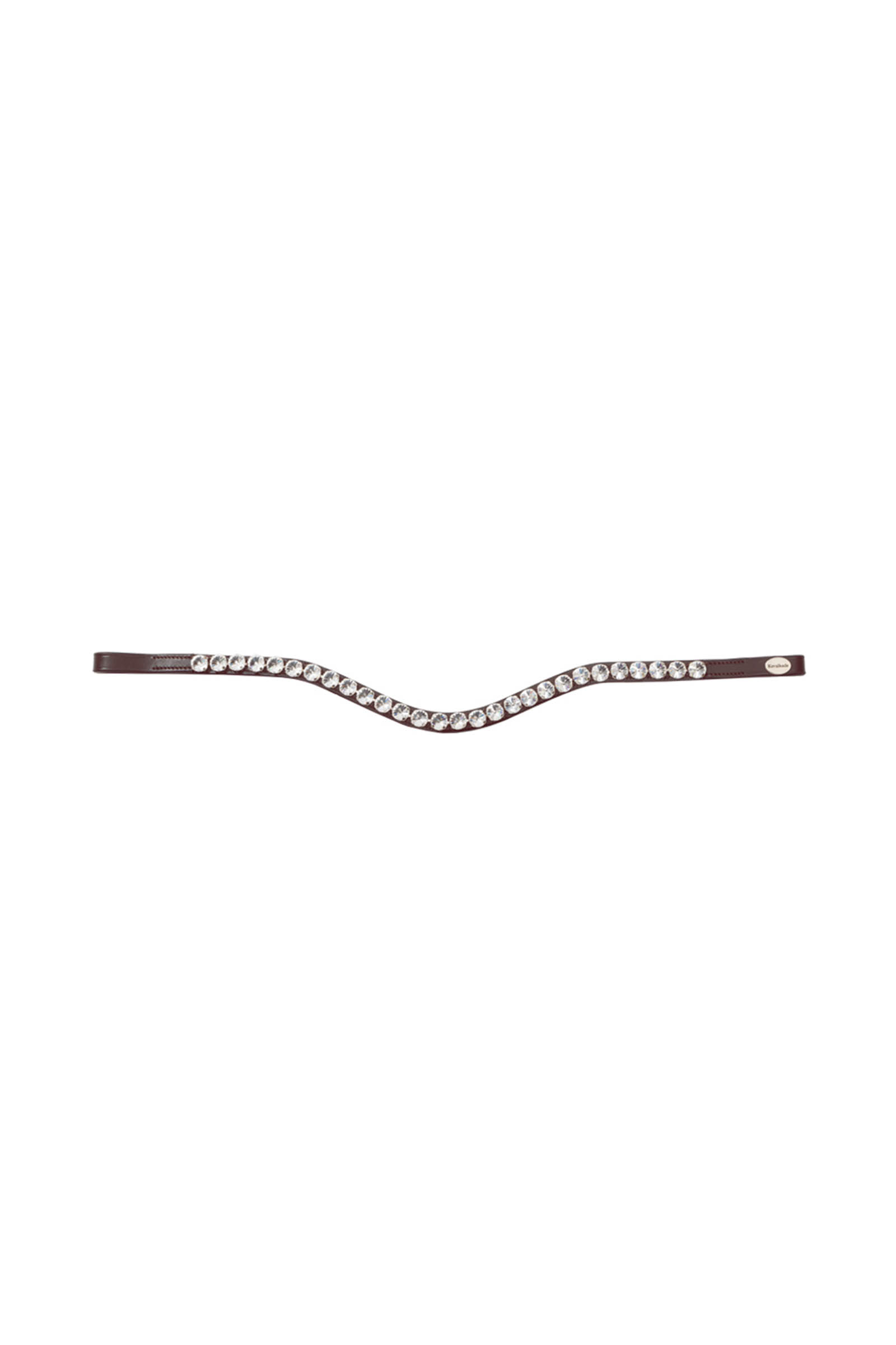 Brown/White Kavalkade Browband Diamond