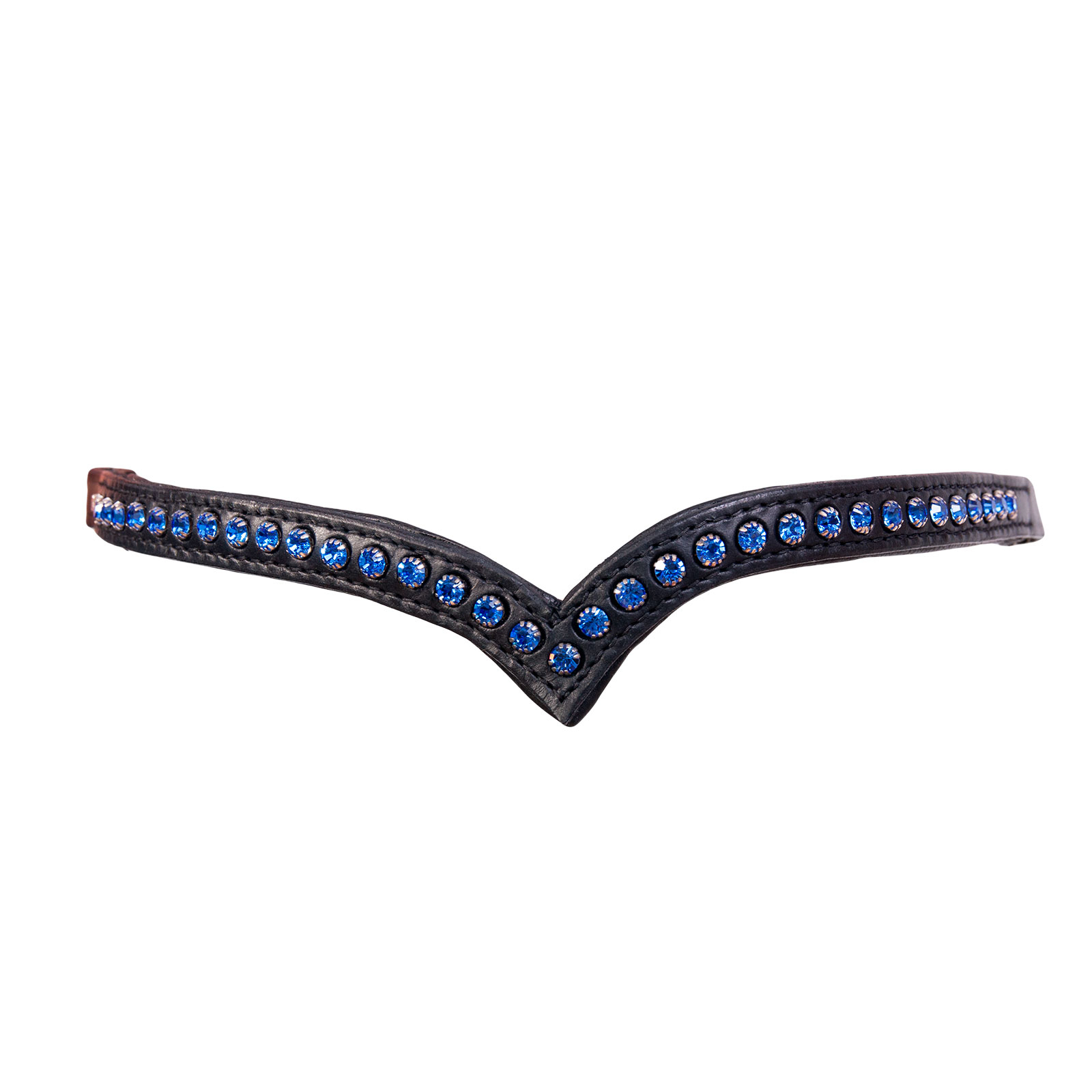 Black/Blue Kryształy Karlslund Browband 1 rząd