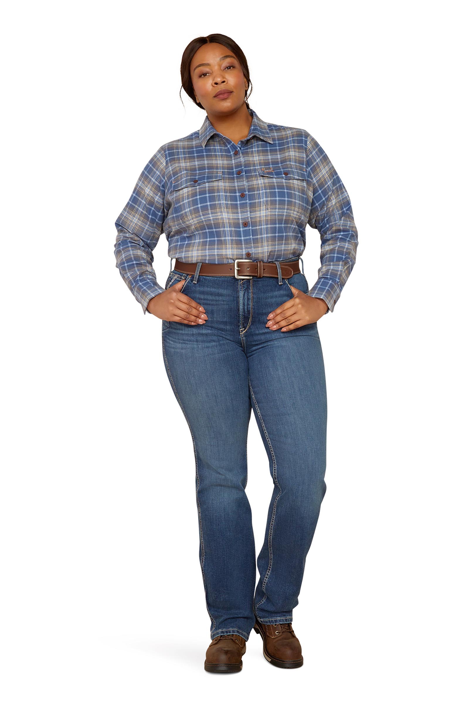 Ariat Rebar HR Riveter Straight Damskie dżinsy o prostych nogawkach