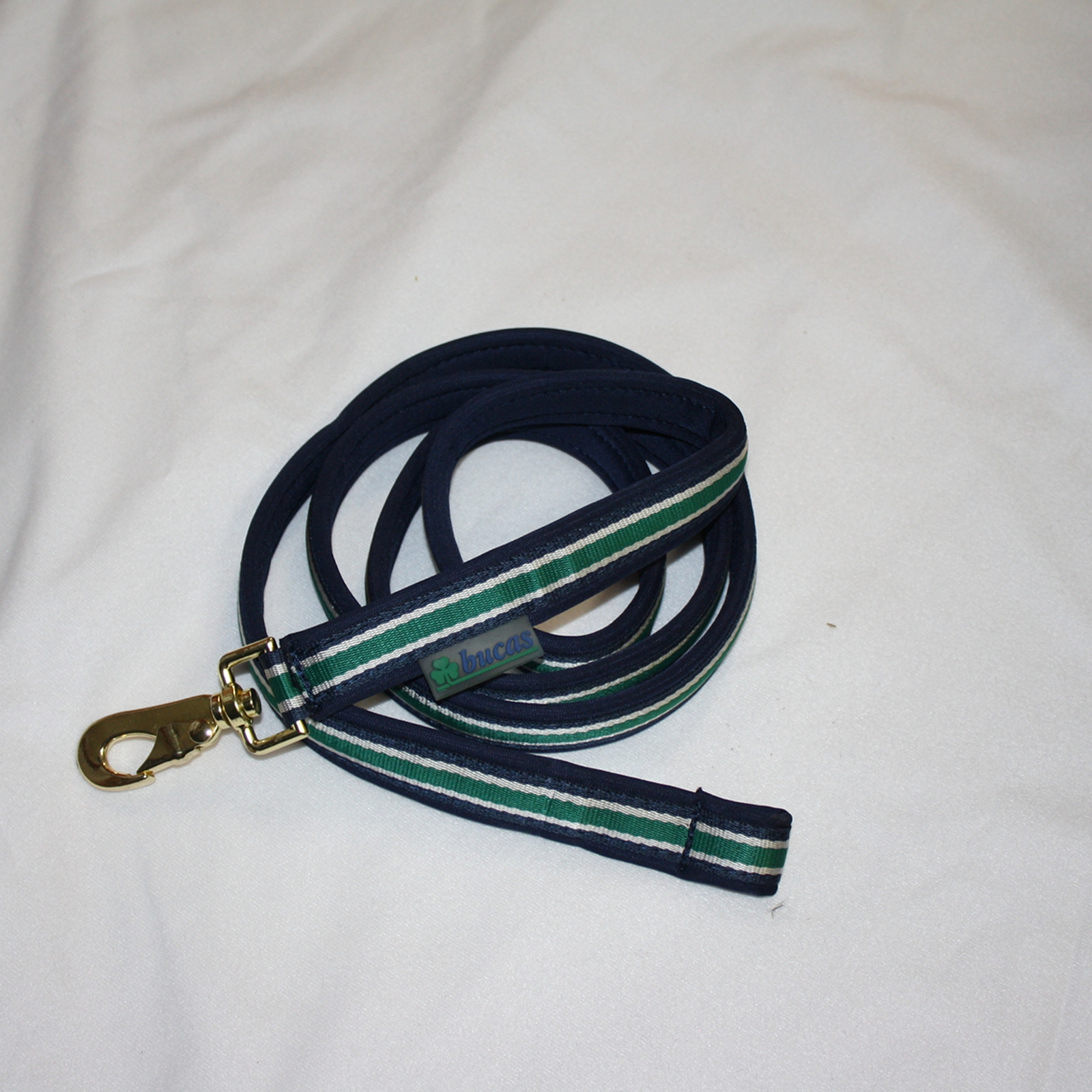 Off-White/Dark Blue Wyściełana ołowiana wodza Bucas Dublin