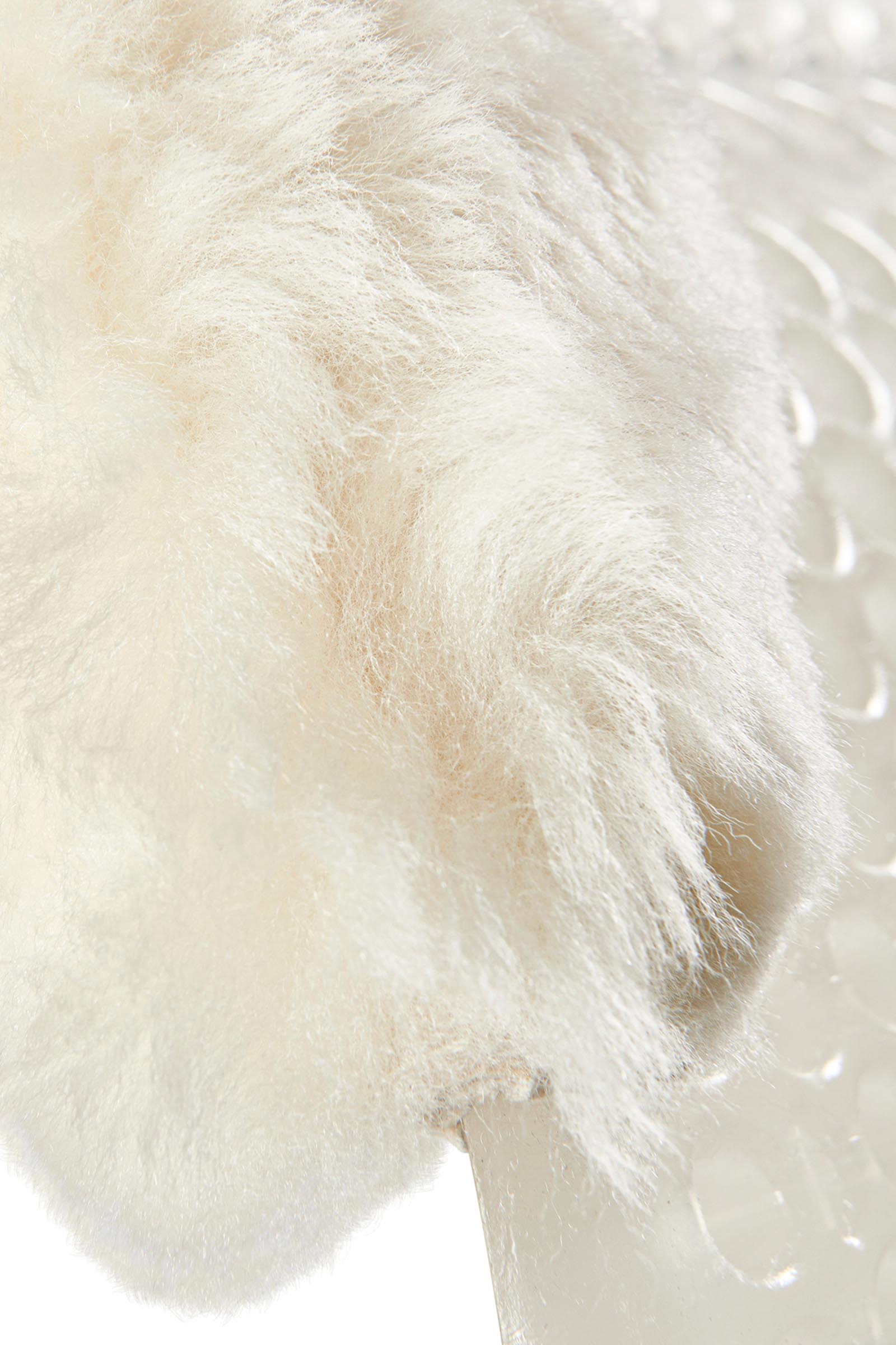 Acavallo Żelowa podkładka antypoślizgowa Classic z owczą sk&oacute;rą podniesienie przodu