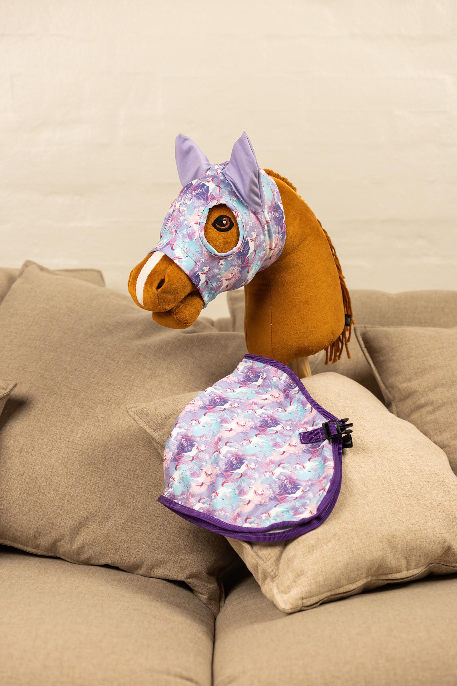 My Hobby Horse maska wyścigowa z nadrukiem jednorożca