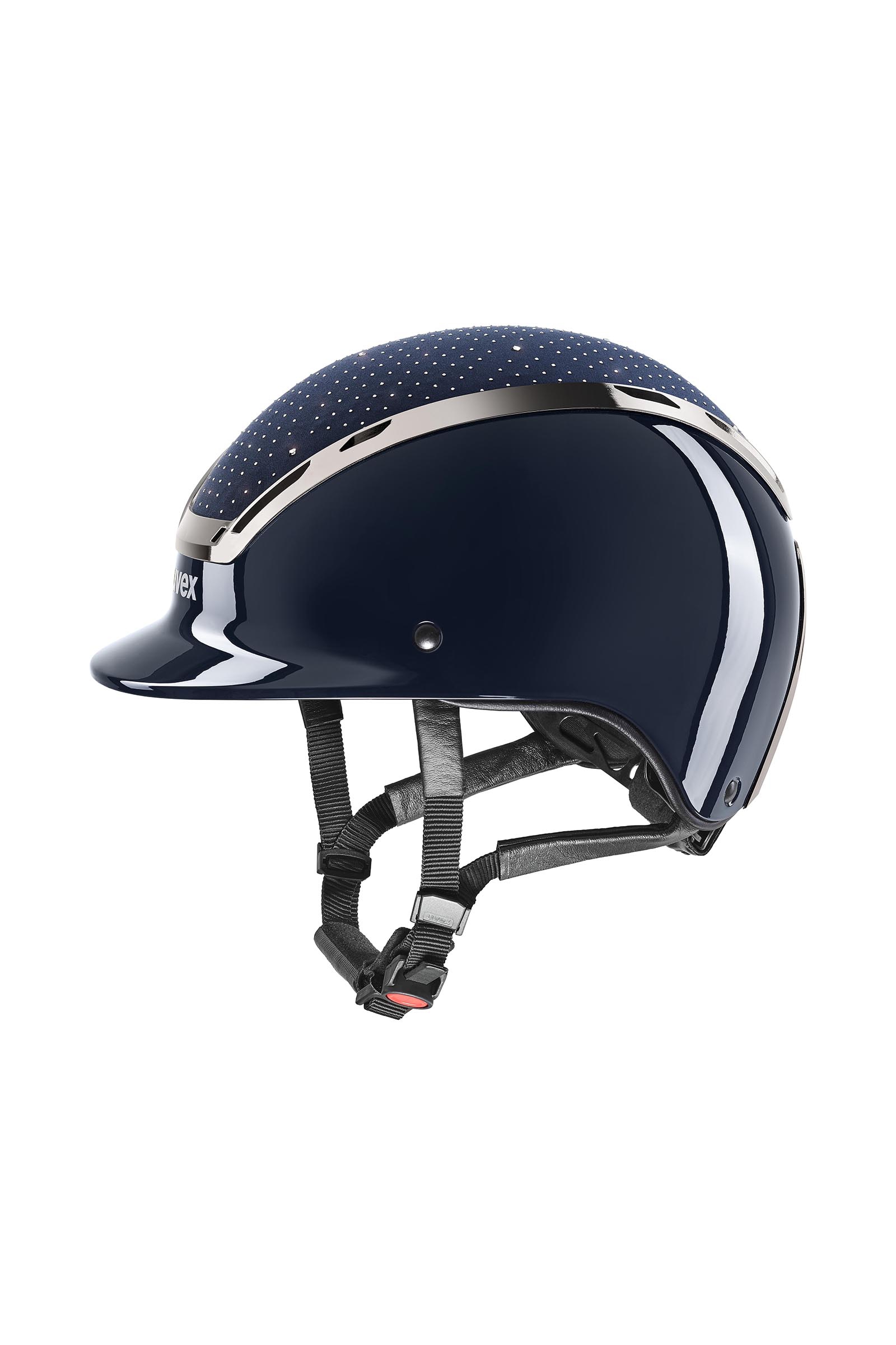 navy-black Uvex Exxeed Glow Kask do jazdy konnej