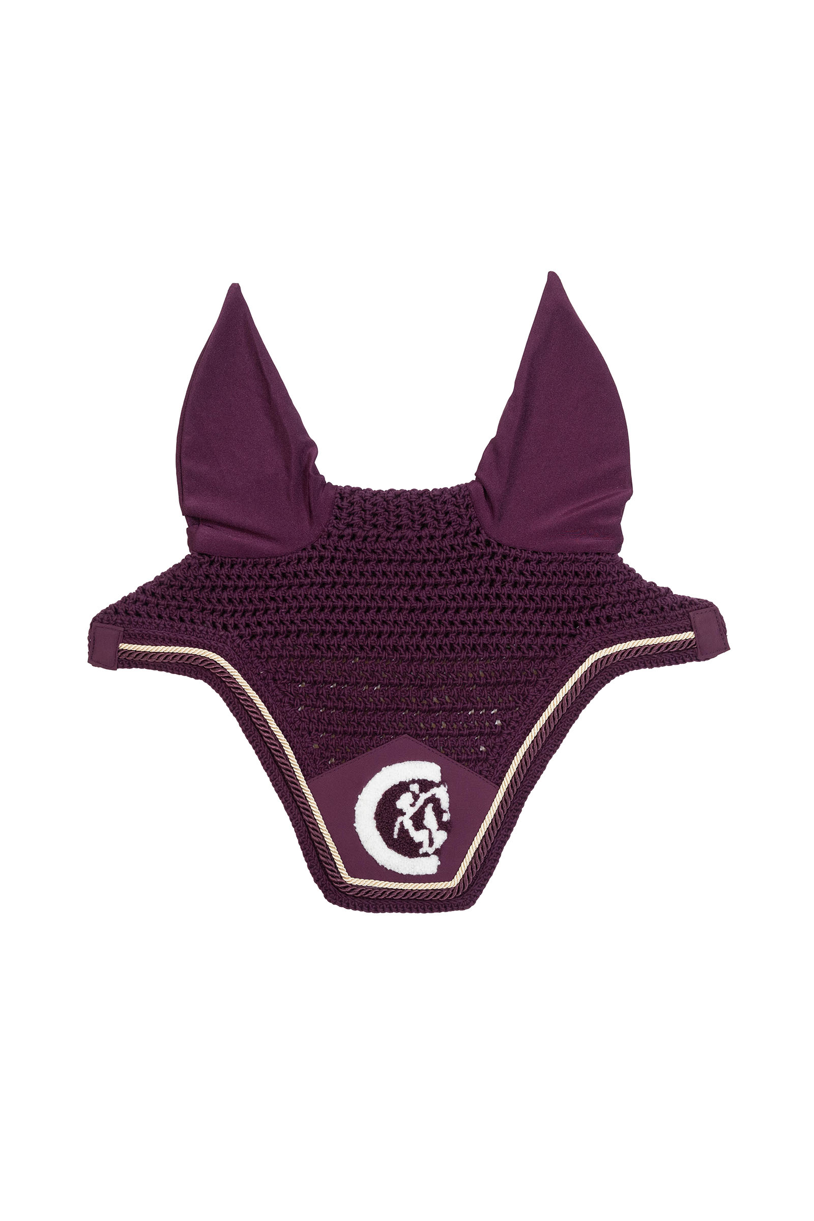 purple Kentucky Horsewear frędzle dla konia Wellington 3D Logo rope