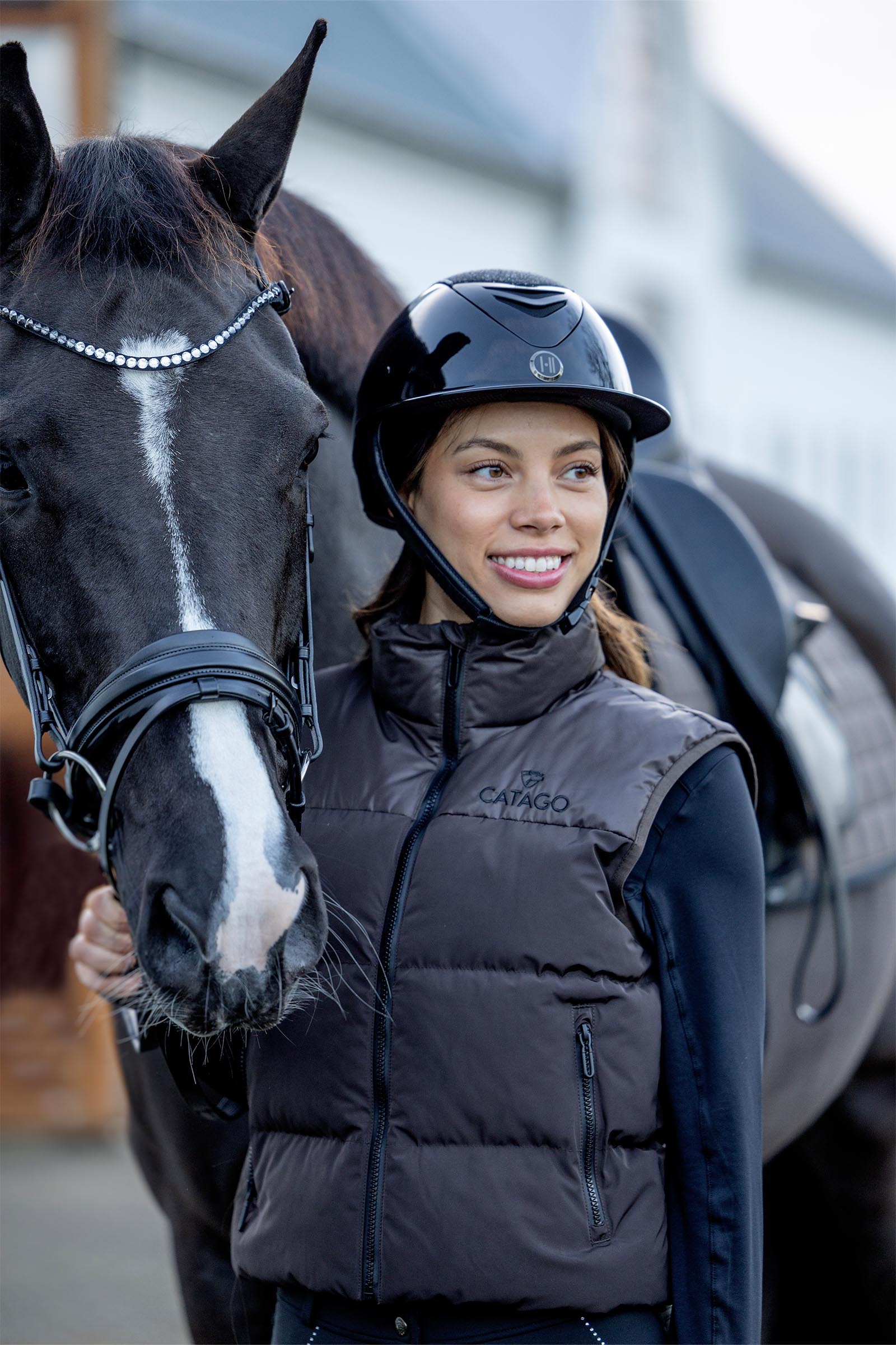 OneK Avance Glossy Glitter Kask jeździecki