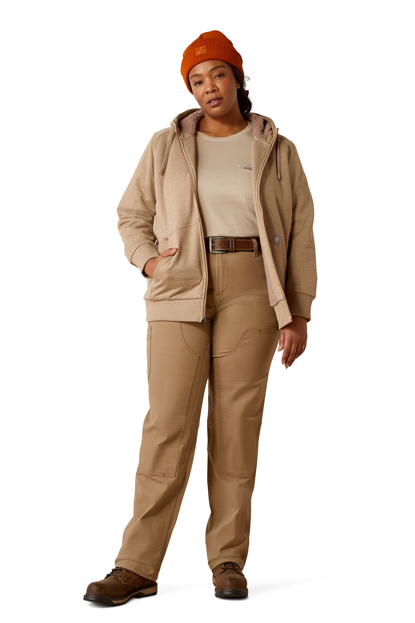 Ariat Rebar Damska bluza sherpa z zamkiem na każdą pogodę