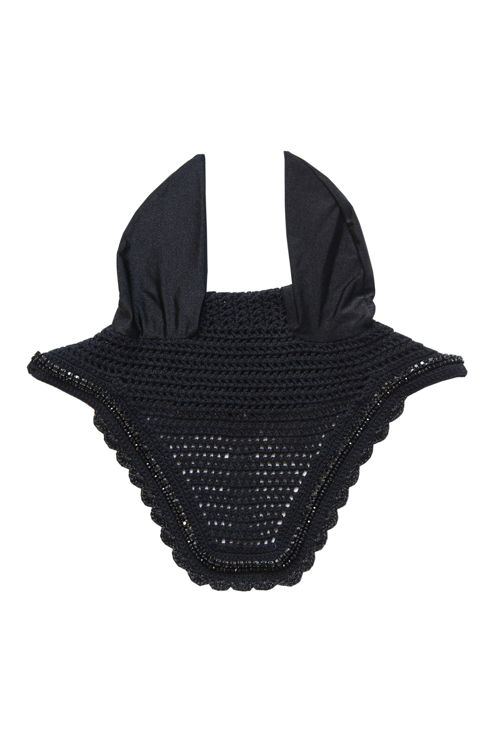 Nauszniki z cyrkoniami i perełkami Kentucky Horsewear Fly Veil Wellington Stone & Pearl