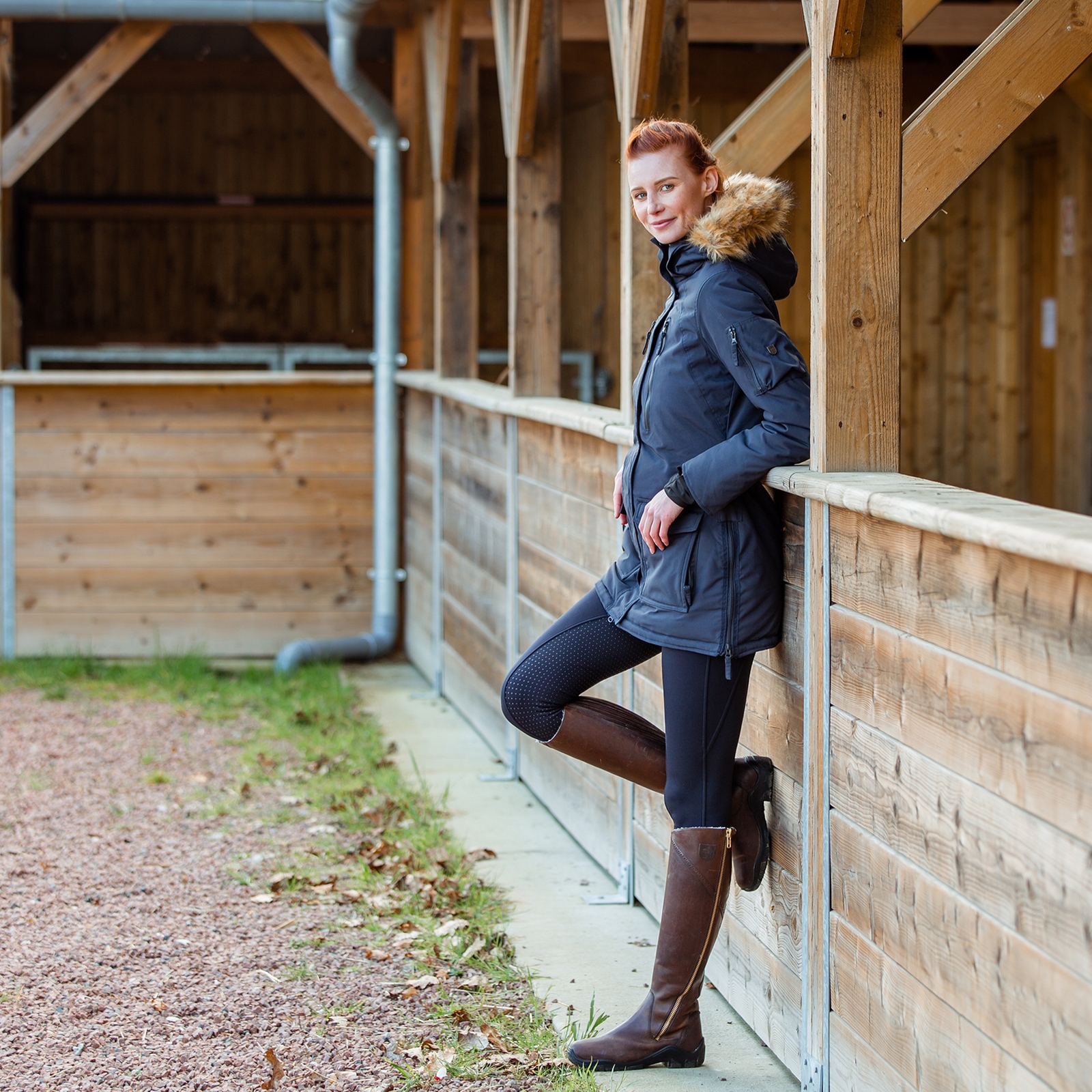 Kurtka damska, długa, parka Horze Brooke