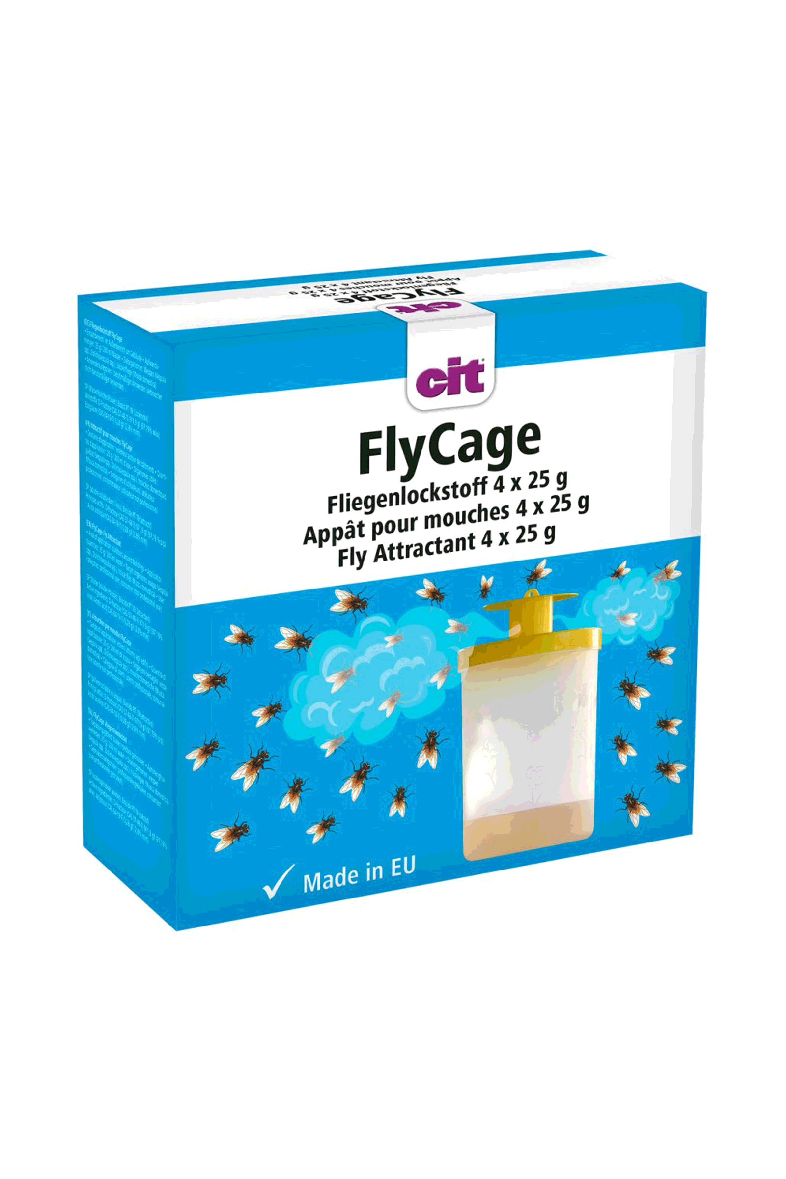 Kerbl Cit atraktant na muchy FlyCage, 4 x 25 g