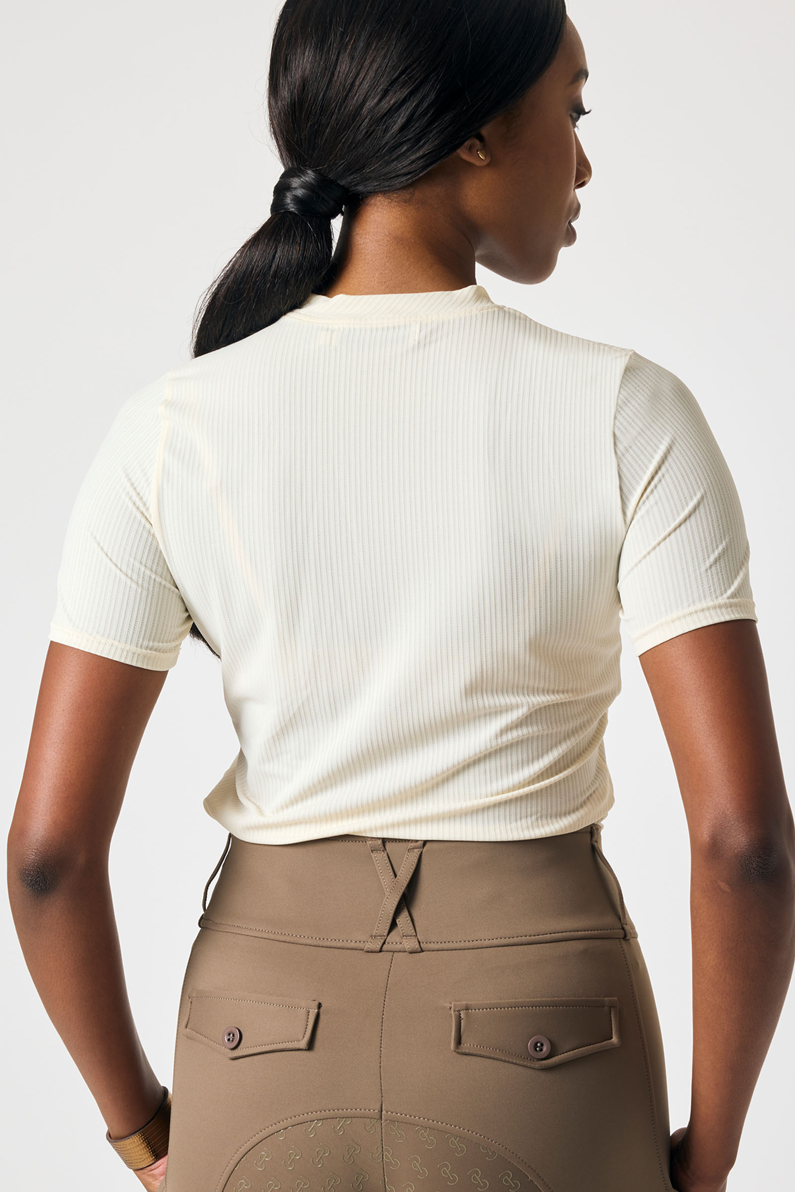 PS of Sweden Courtney S/S Bluzka w Paski z Siatki