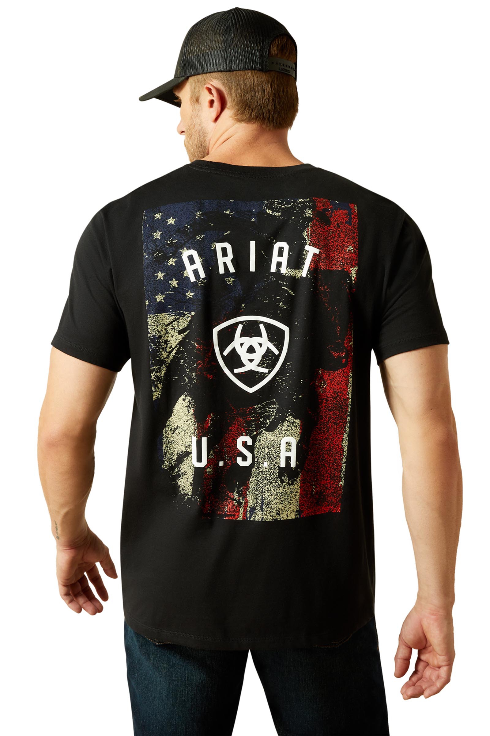 Ariat Faded Bull męski t-shirt