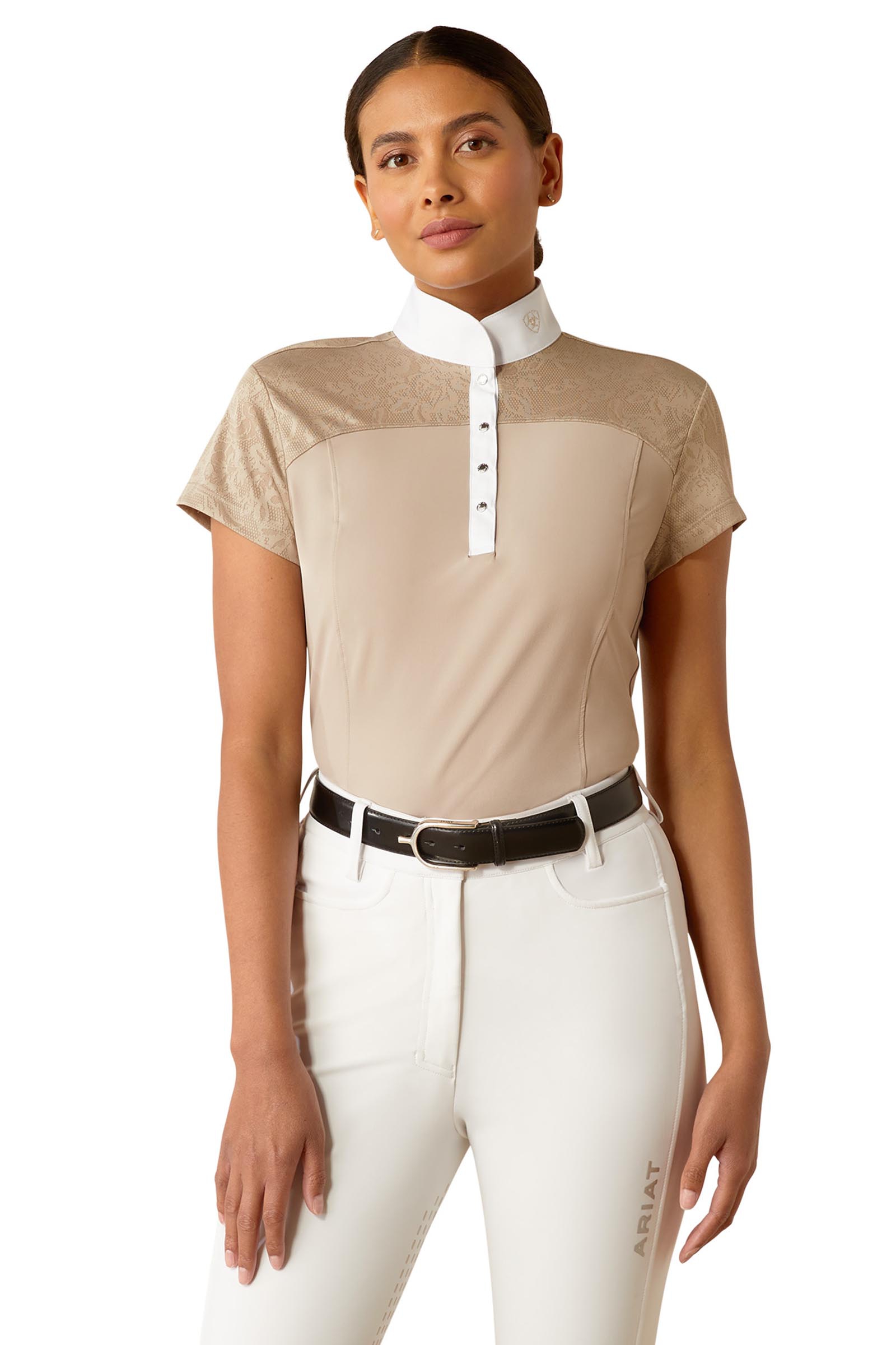 Cape Reed Ariat Bellatrix damska koszula konkursowa z kr&oacute;tkim rękawem