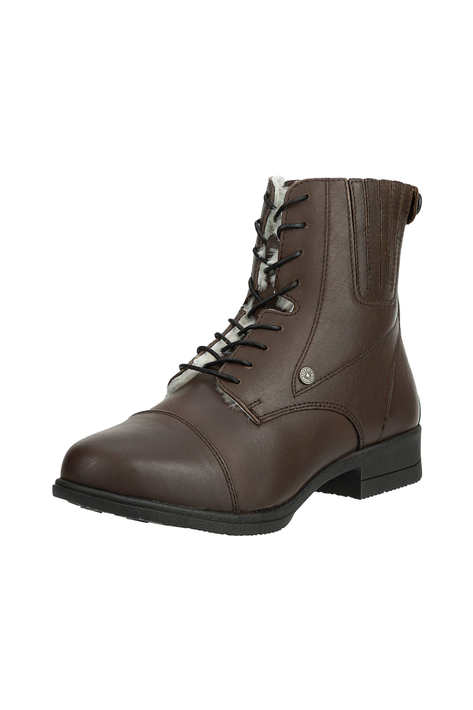Brown Suedwind Footwear IceLock Merino BZ Sznurowane sztyblety z zapięciem na zamek z tyłu