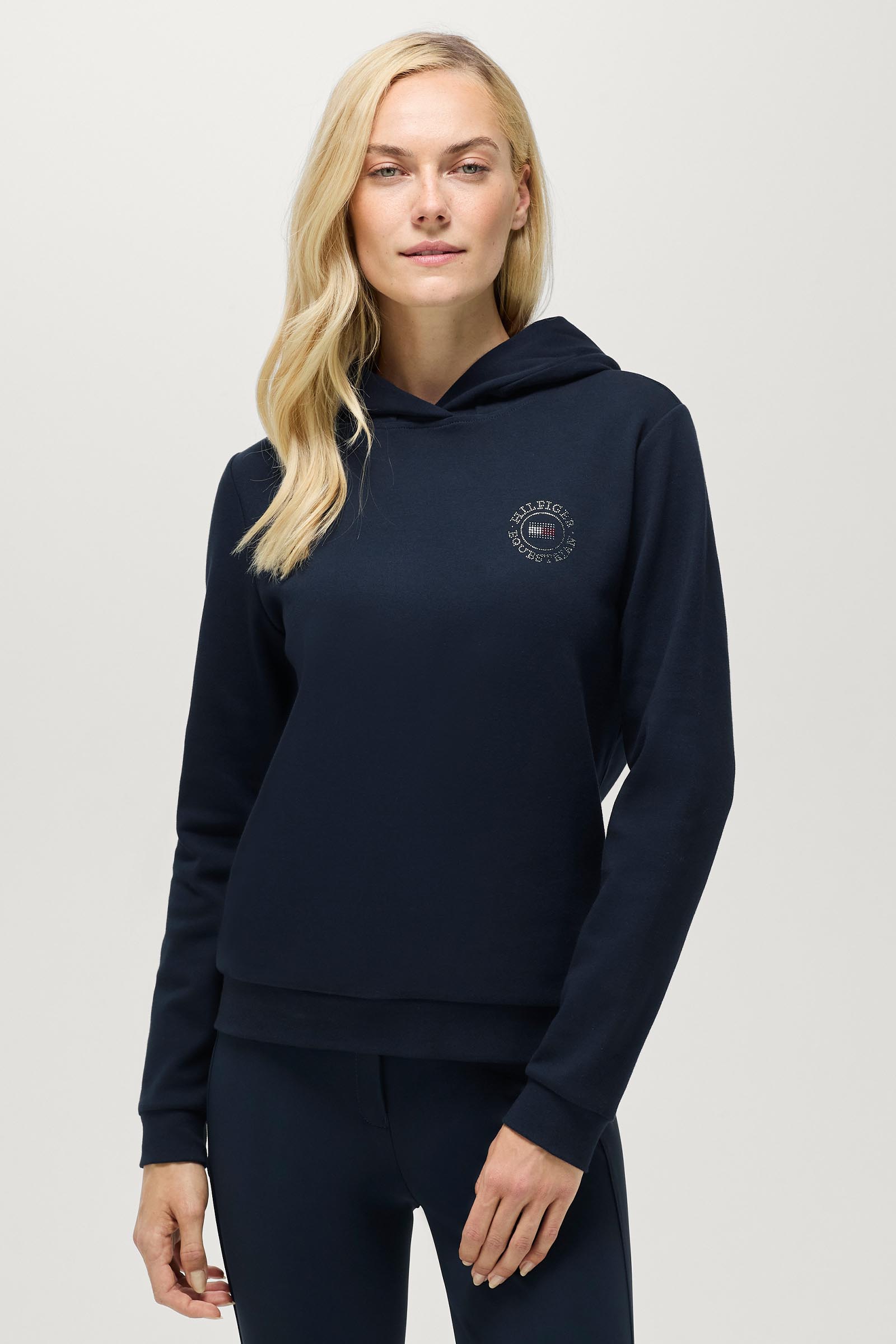 Tommy Hilfiger Equestrian Hollywood damska bluza z kryształkami