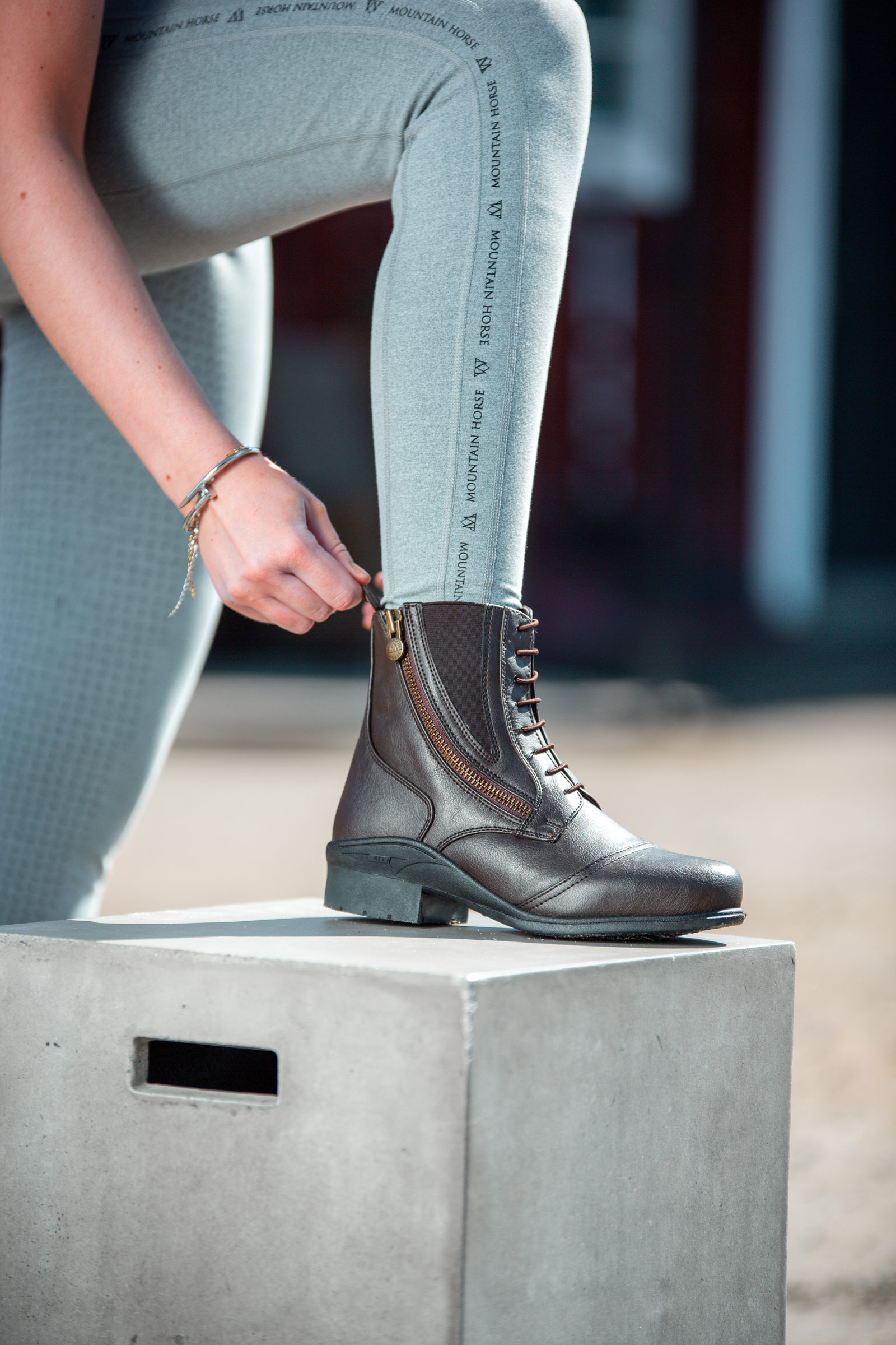 Mountain Horse Veganza Buty Paddock z bocznym zamkiem