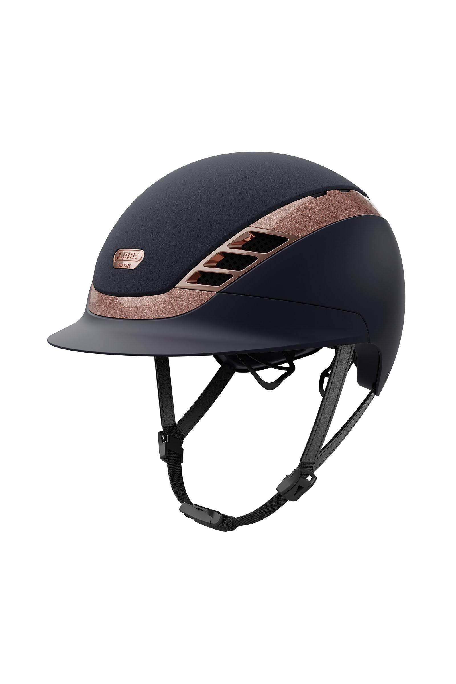 Navy/Rosegold Abus Pikeur AirLuxe Supreme Kask jeździecki