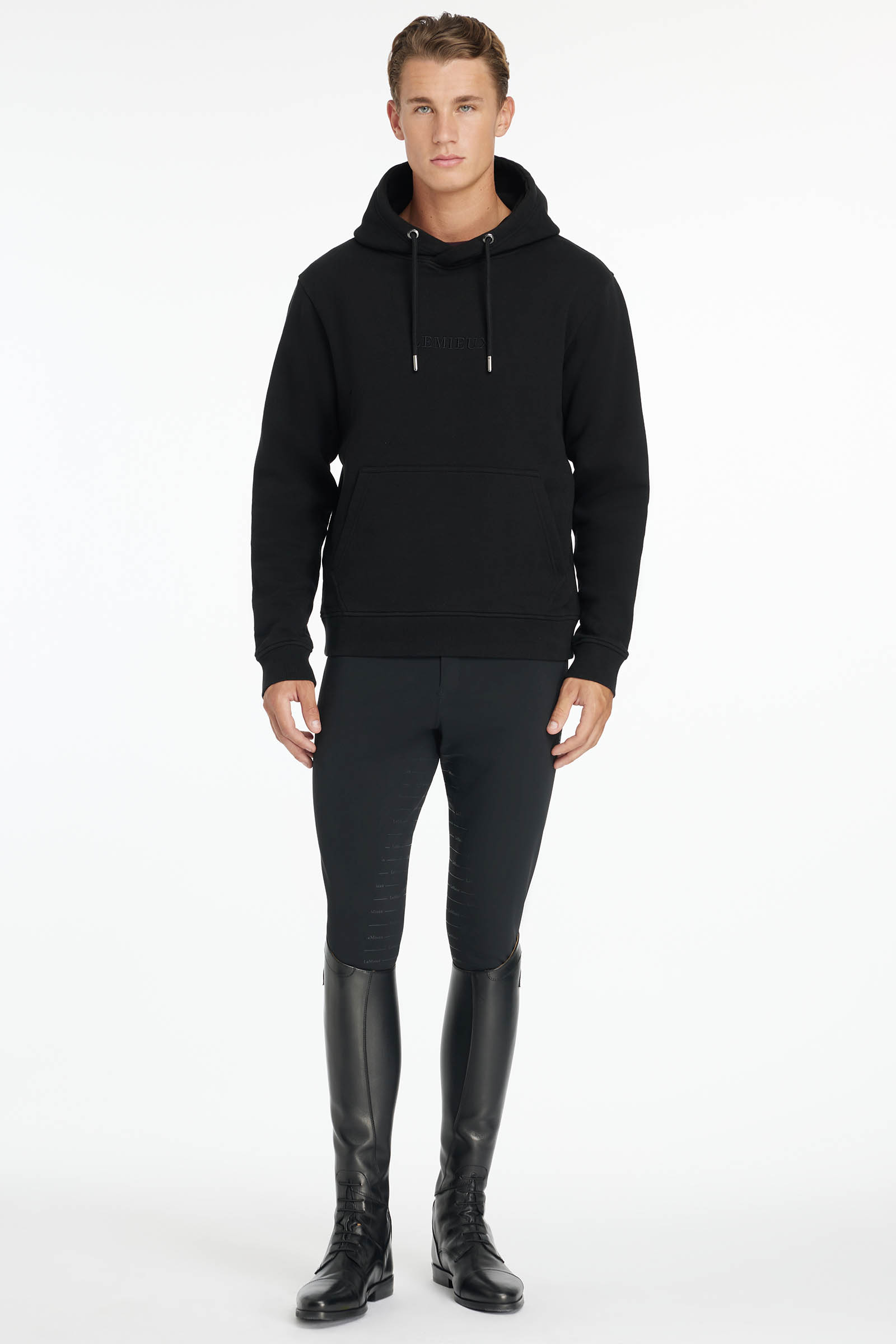 LeMieux męska bluza z kapturem i kieszenią typu kangur