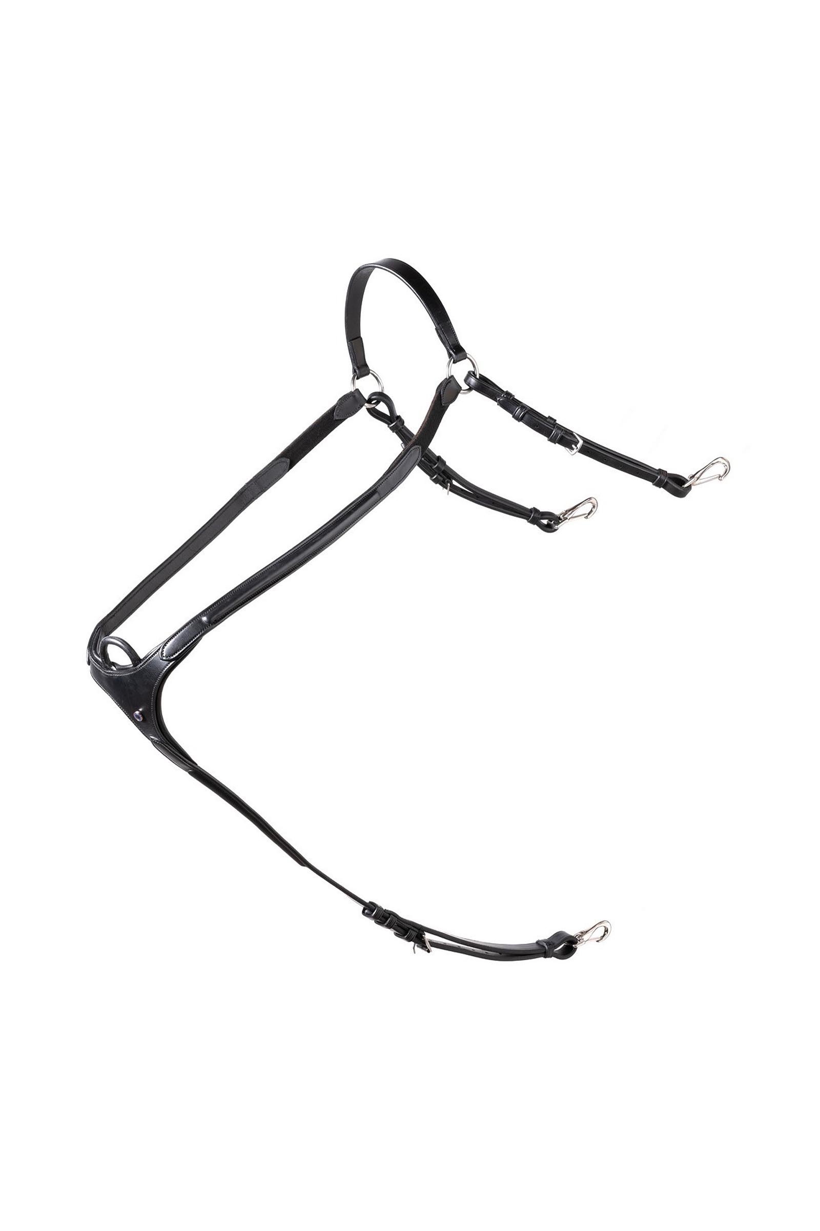Black/Silver Trust Equestrian Brussels Bridge Breastplate
