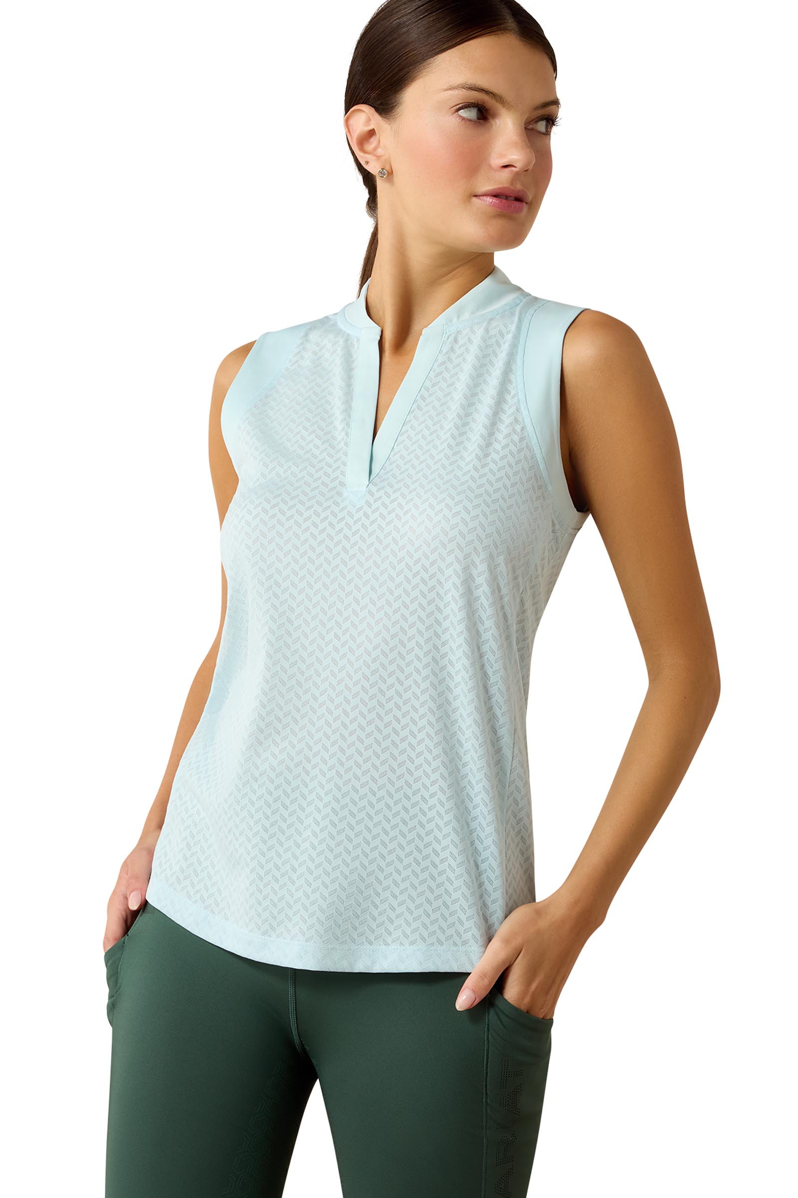 Starlight Blue Ariat Mesa damska warstwa bazowa bez rękaw&oacute;w