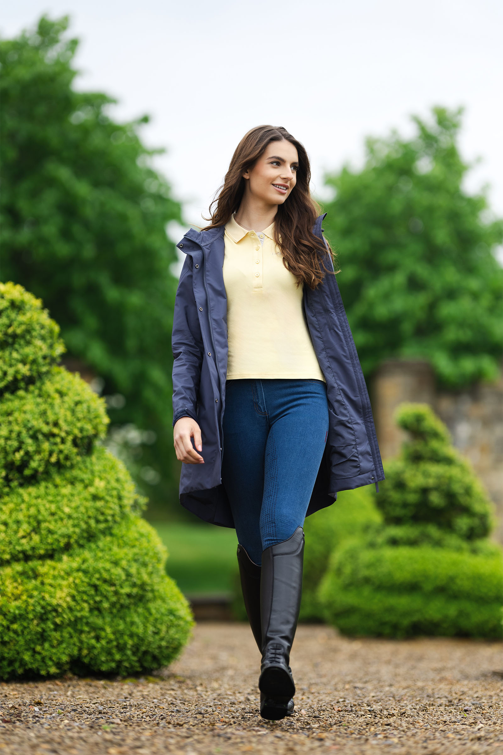 LeMieux Długi Płaszcz Przeciwdeszczowy Damski Grace