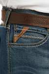 Ariat M8 Modern Tekstretch Sebastian Męskie dżinsy o wąskich nogawkach