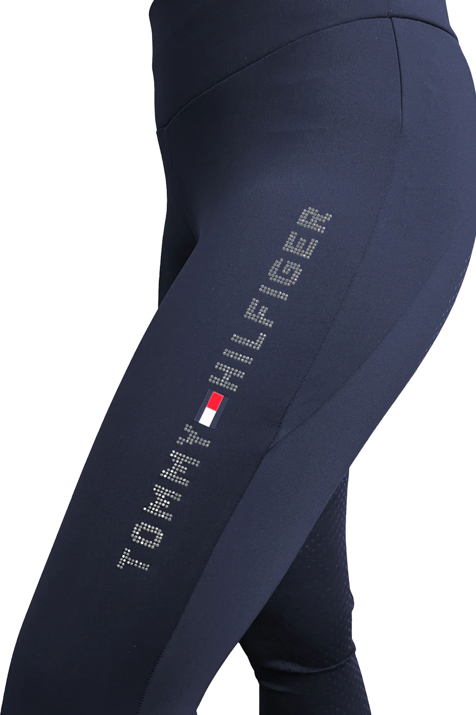 Tommy Hilfiger Capsule Collection Elmira legginsy z pełnym lejem i strassem na cały rok