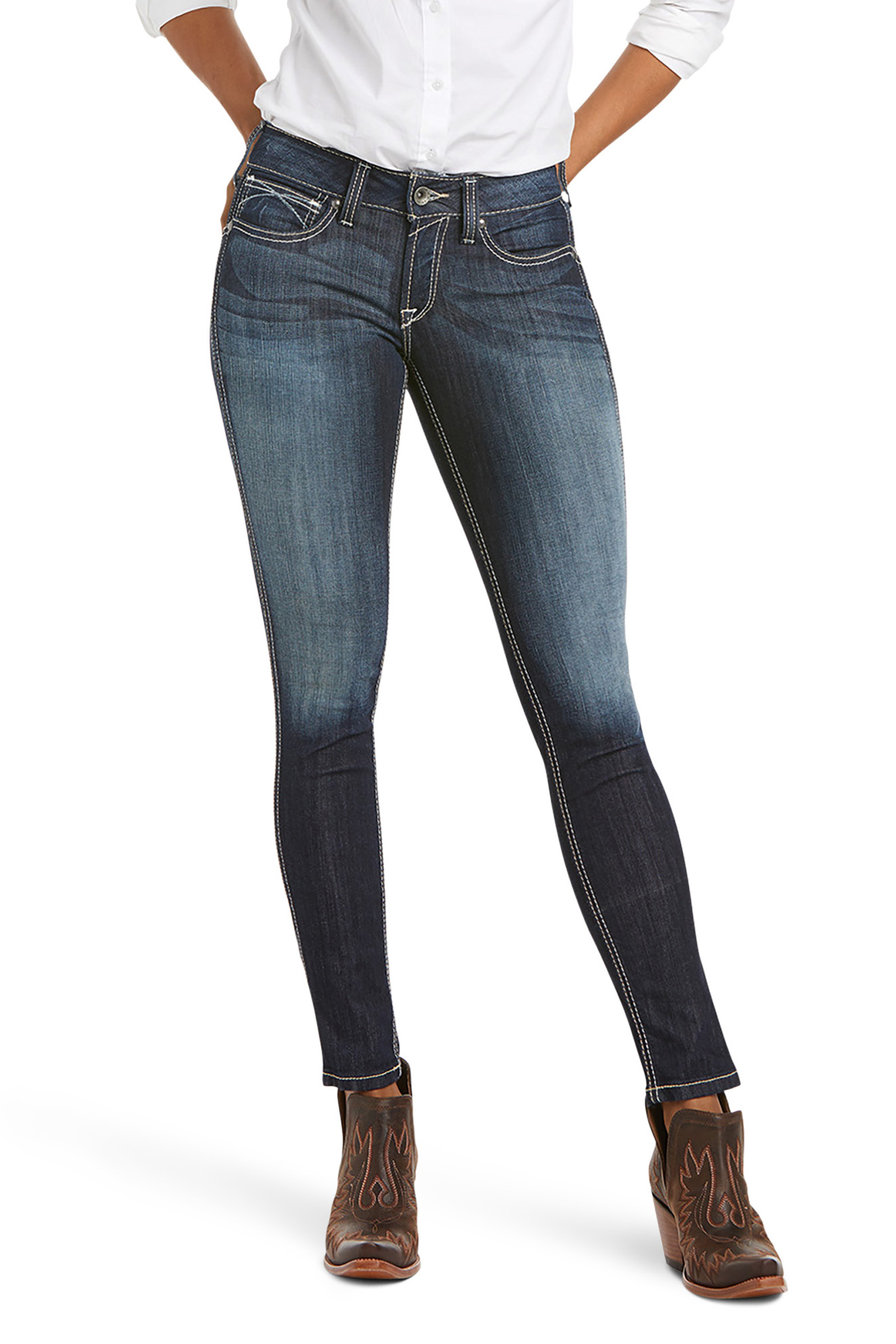 Ariat Ella R.E.A.L damskie stretch skinny jeans ze średnim stanem