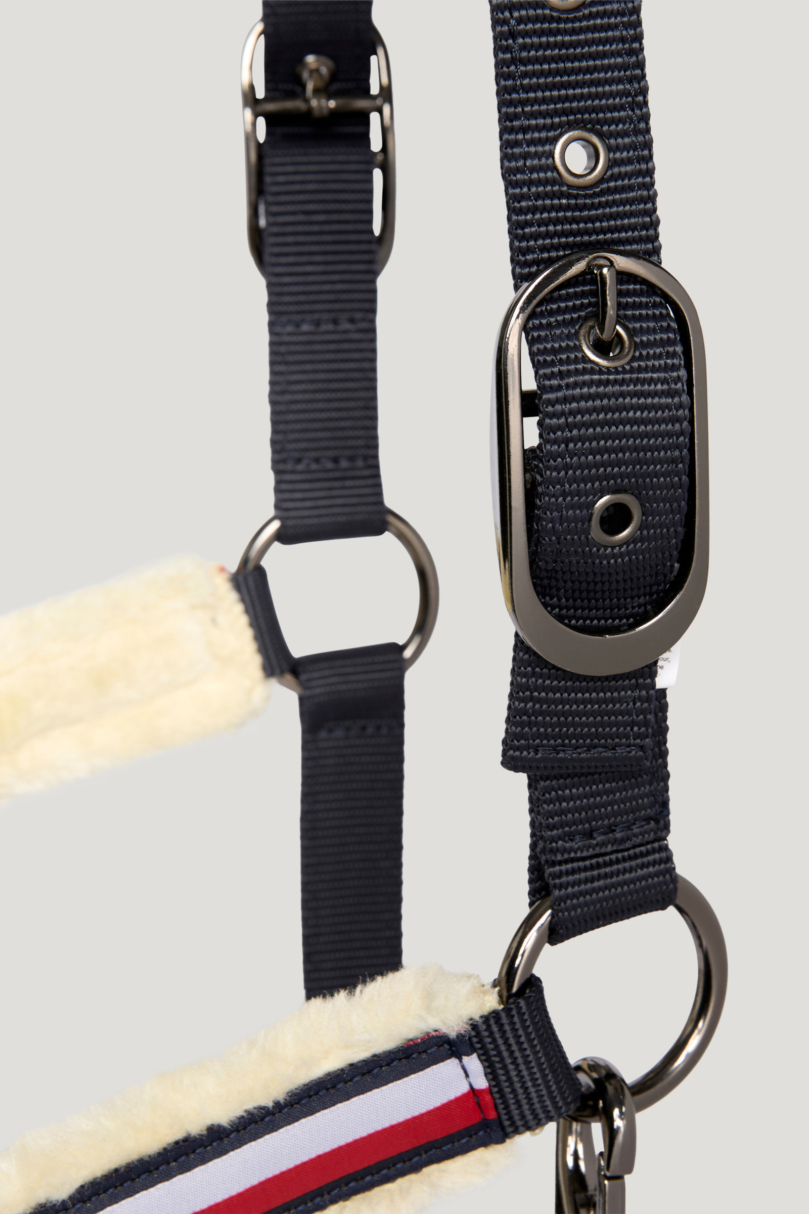 Tommy Hilfiger Equestrian Yale zestaw kantara ze sztucznym futrem i uwiązu