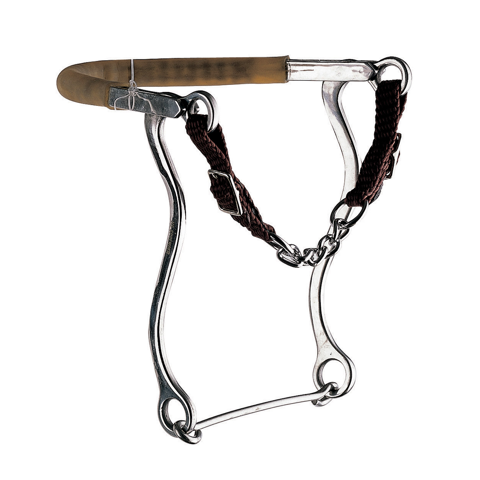 Sprenger Hackamore z łańcuszkiem i st.st. Policzki, 31 cm