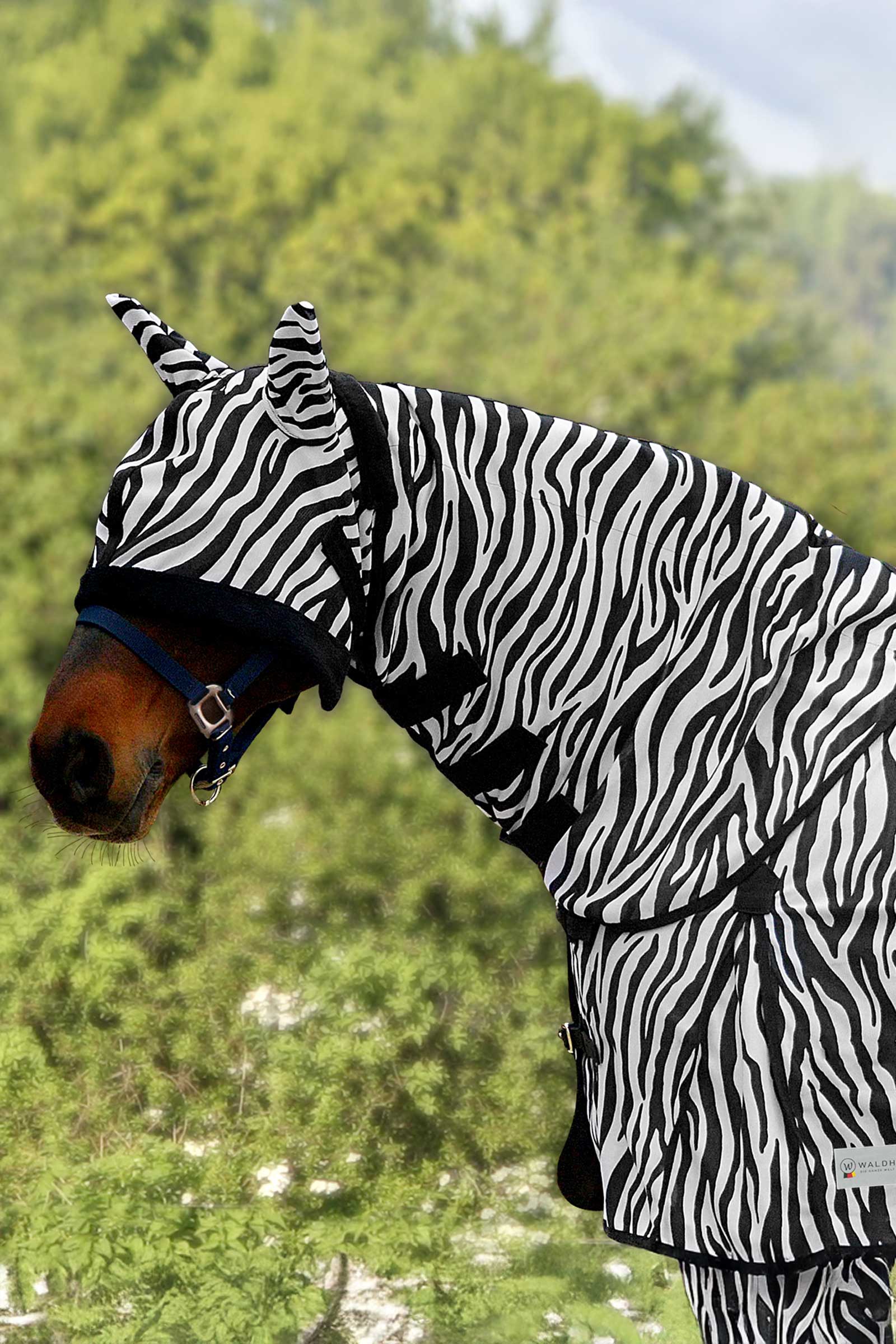 Waldhausen Zebra ochraniacz na szyję przeciw owadom