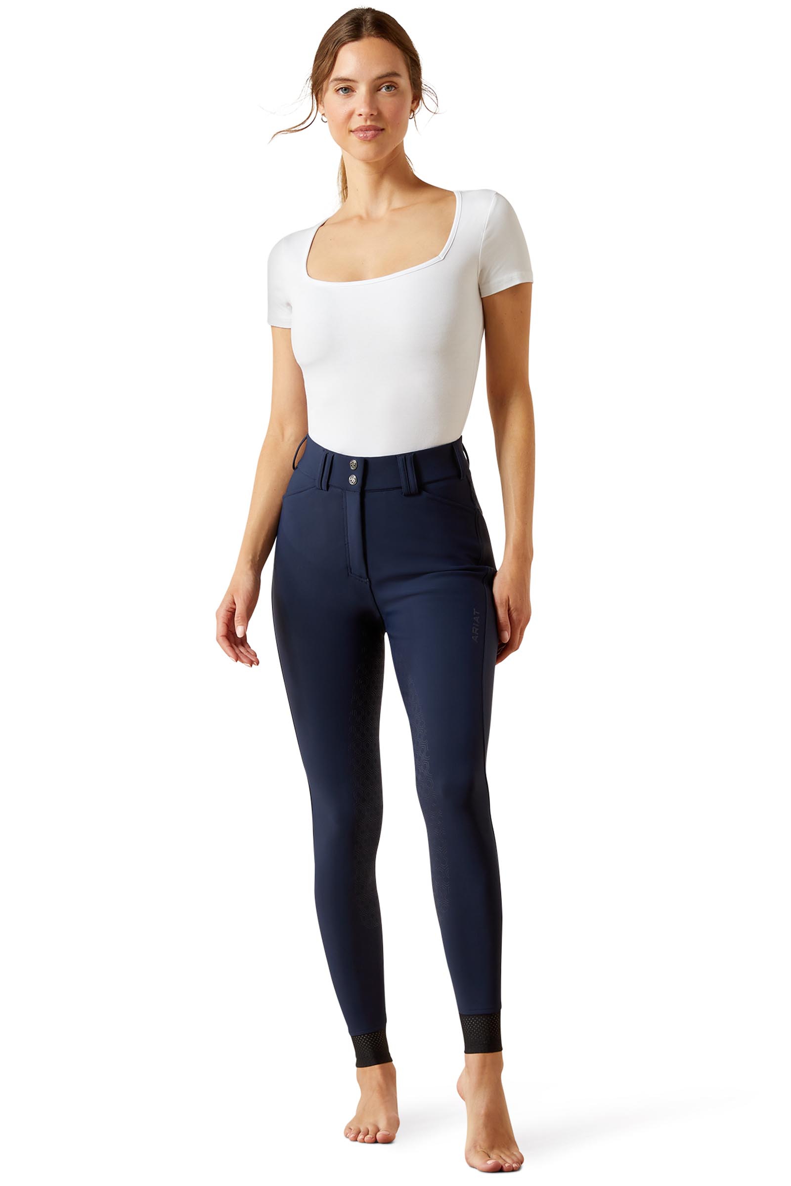 Ariat Tri Factor 2.0 Frost damskie ocieplane bryczesy z pełnym lejem