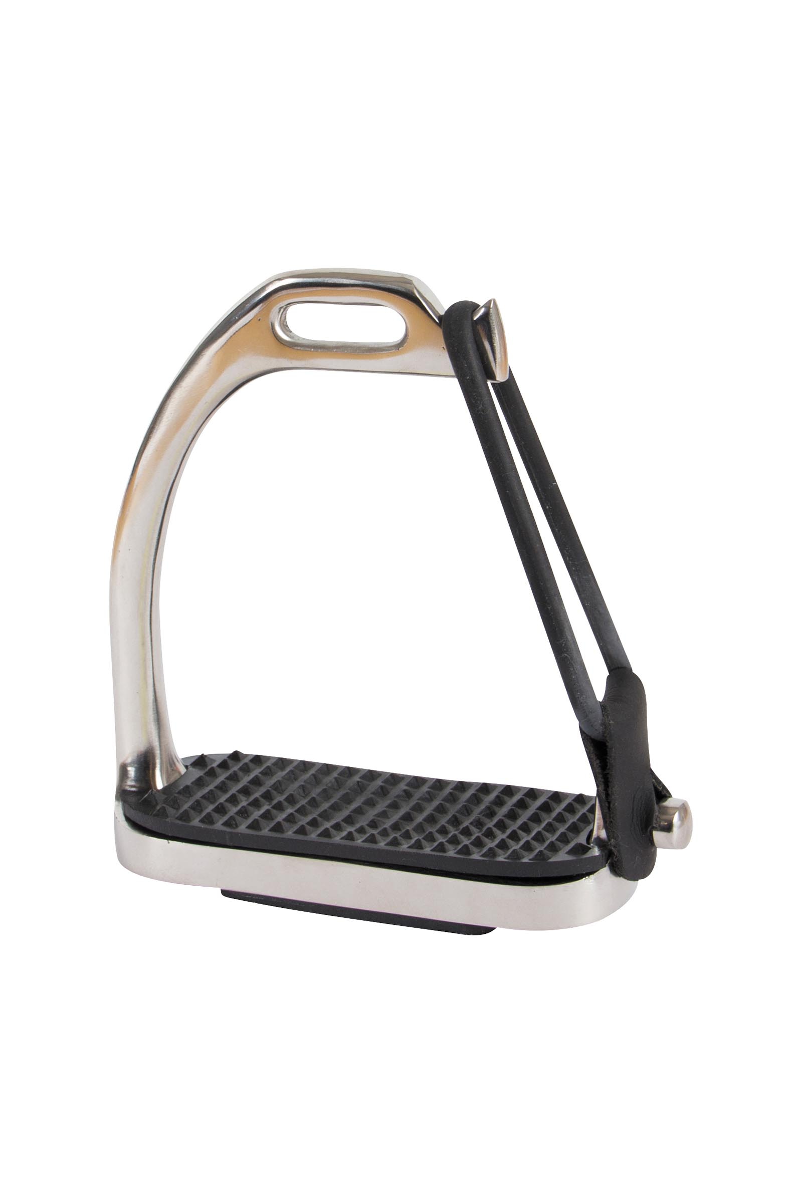 WH/AB HorseGuard Stainless Steel Stirrups with Elastic
