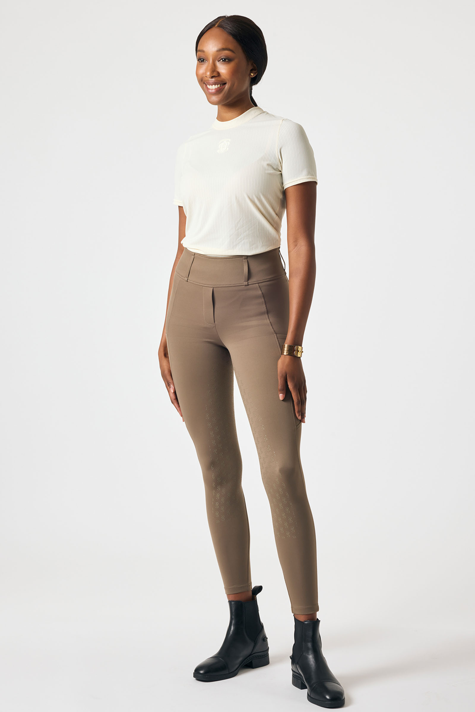 PS of Sweden Courtney S/S Bluzka w Paski z Siatki