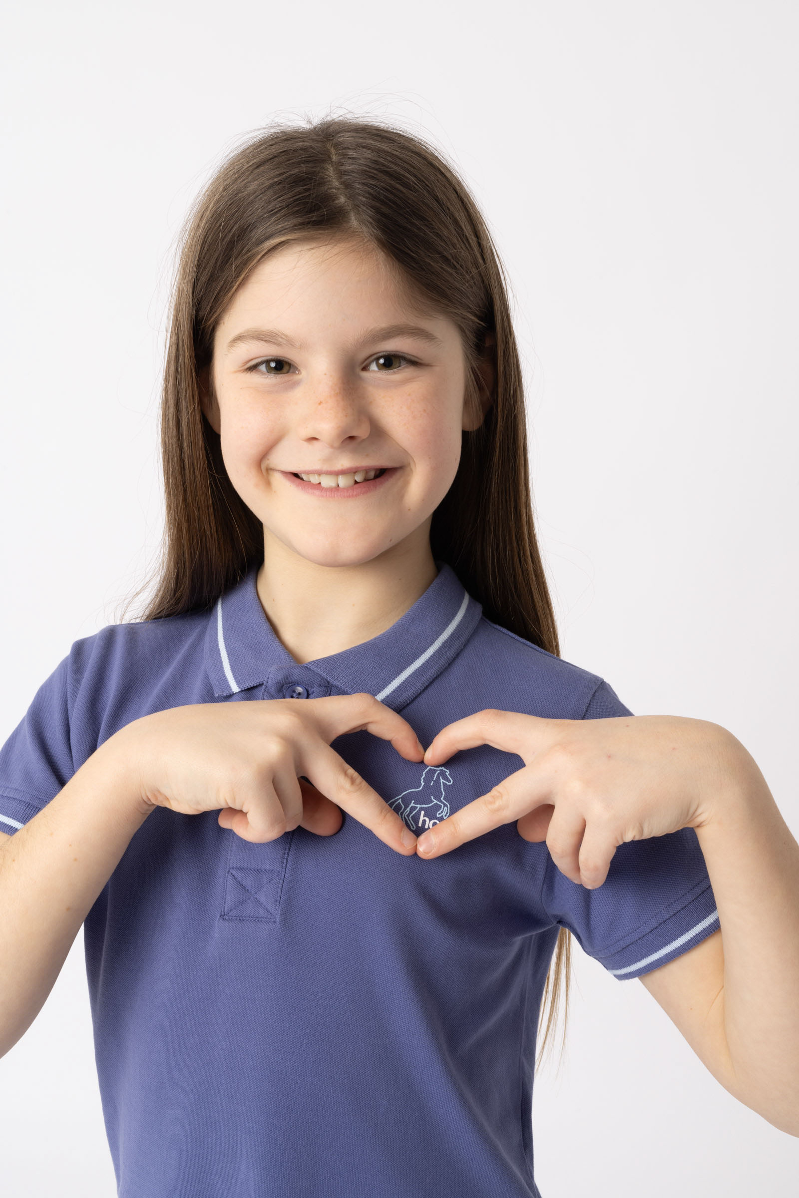 Dziecięca techniczna koszulka polo Horze Sohra