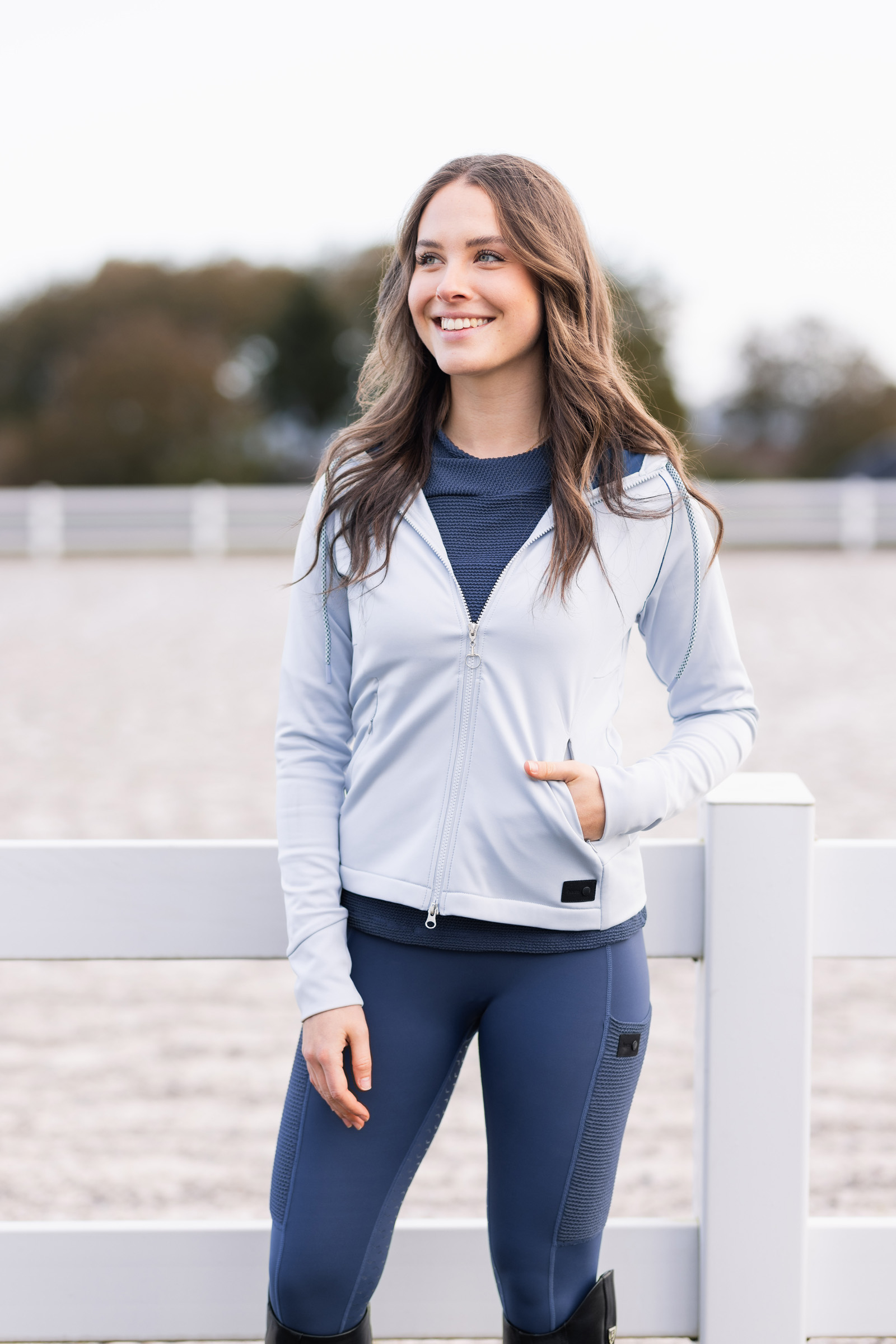 Techniczna damska bluza z kapturem Horze Aida