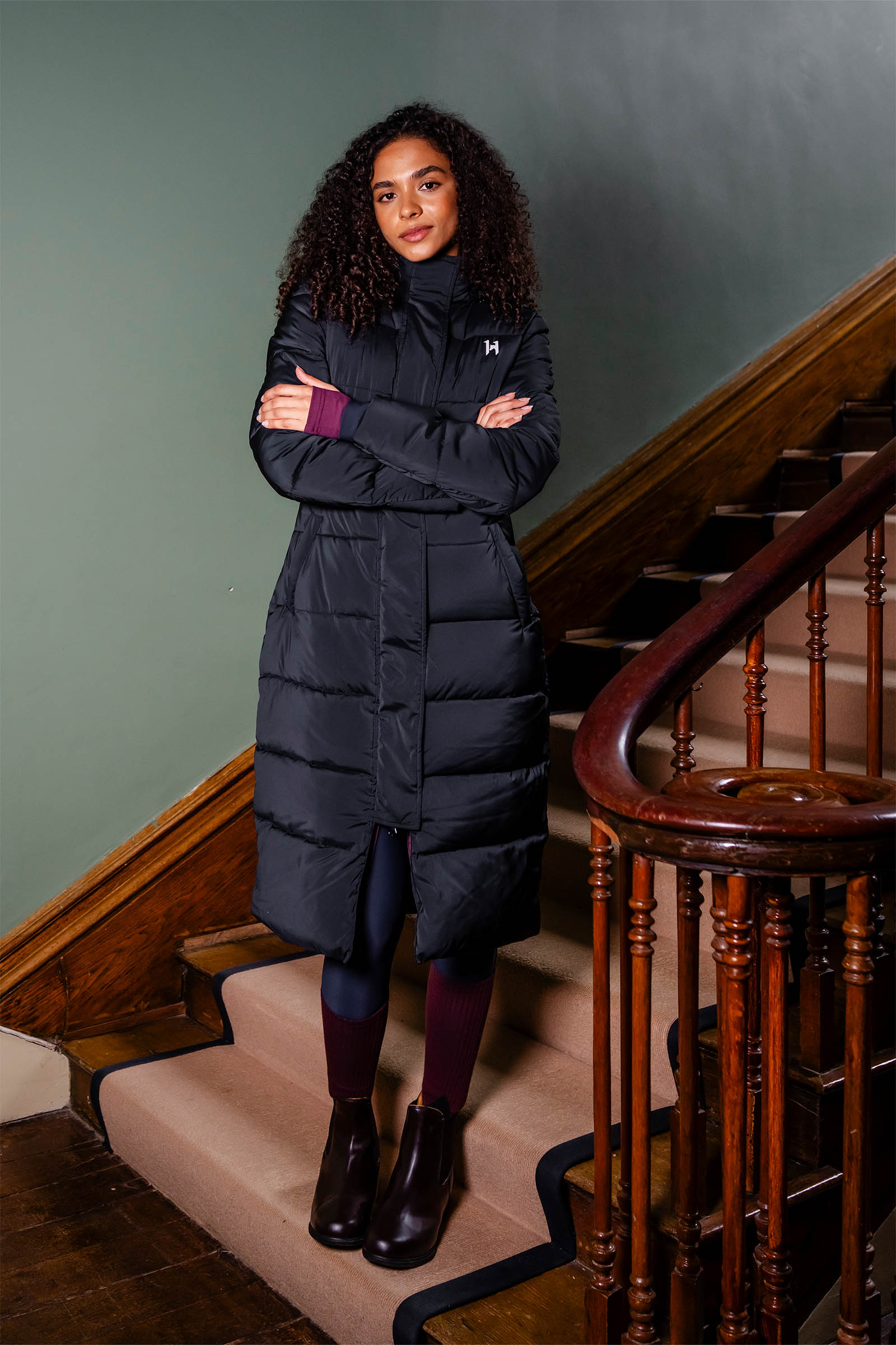 Horseware Verve damski długi pikowany płaszcz