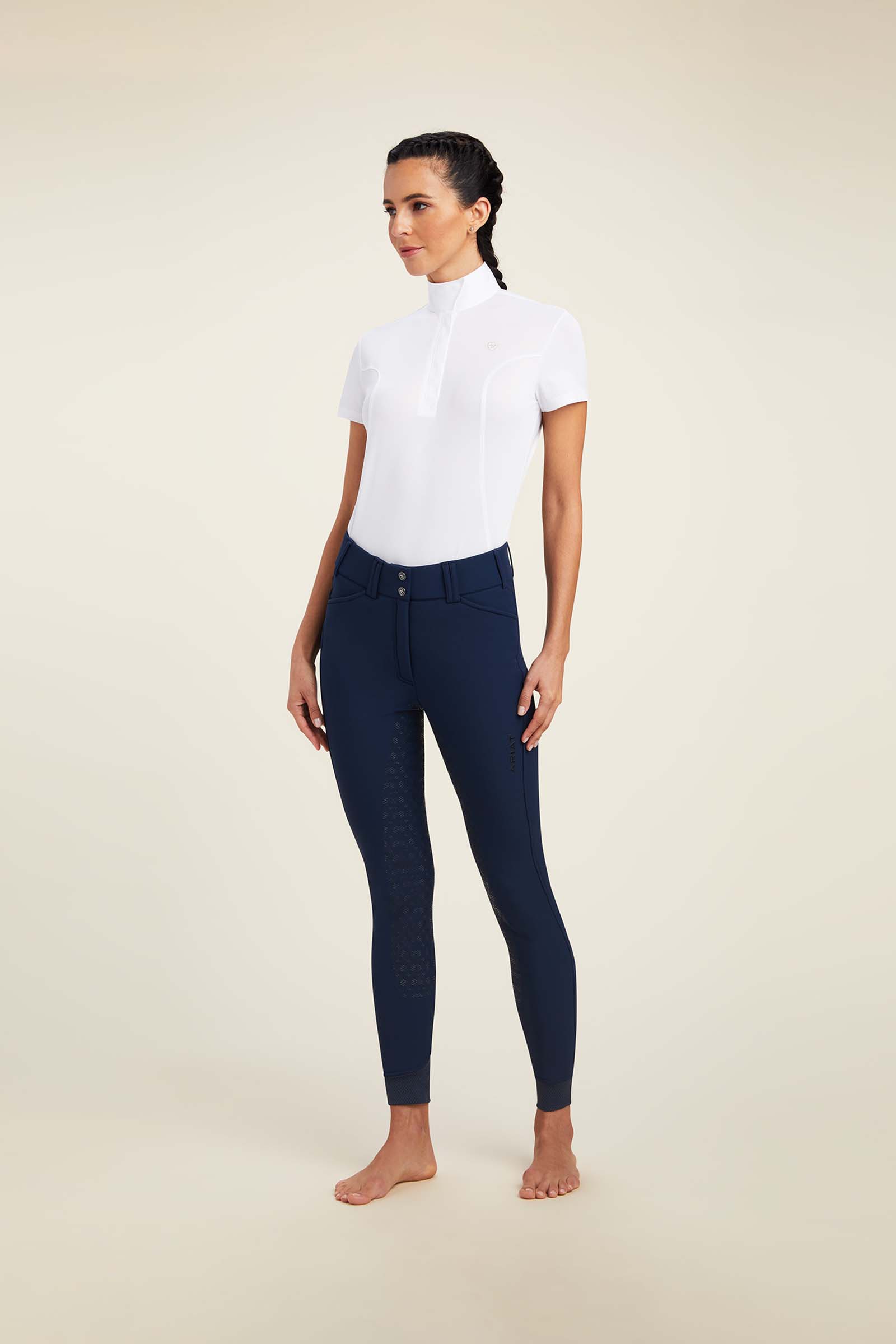 Ariat Tri Factor Frost damskie ocieplane bryczesy z pełnym lejem