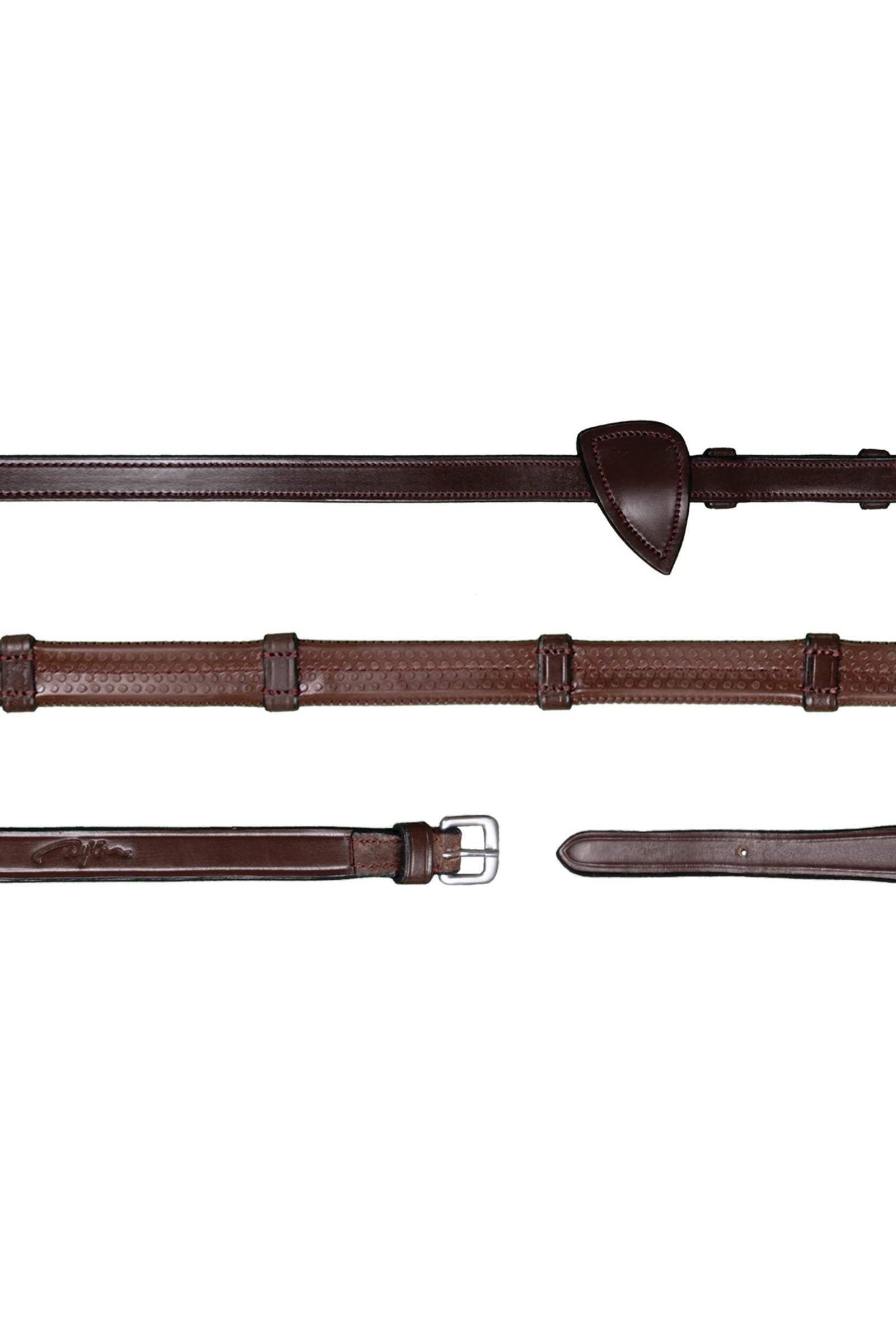 Dy'on New English Collection wodze gumowe 13 mm z 7 sk&oacute;rzanymi stoperami  