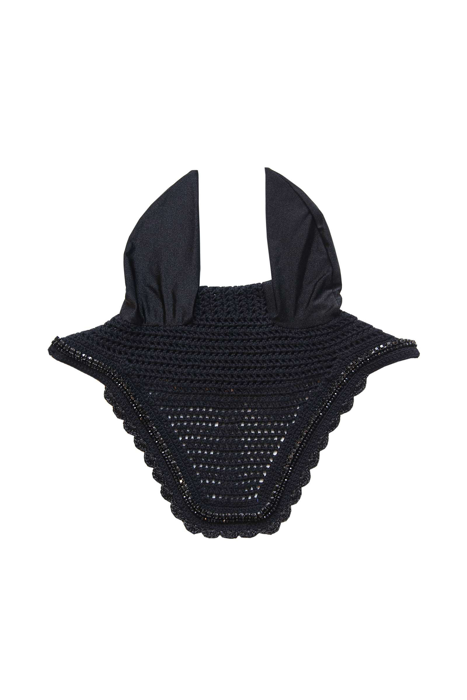 Nauszniki wyciszające, z cyrkoniami i perełkami Kentucky Horsewear Fly Veil Stone & Pearl Soundless