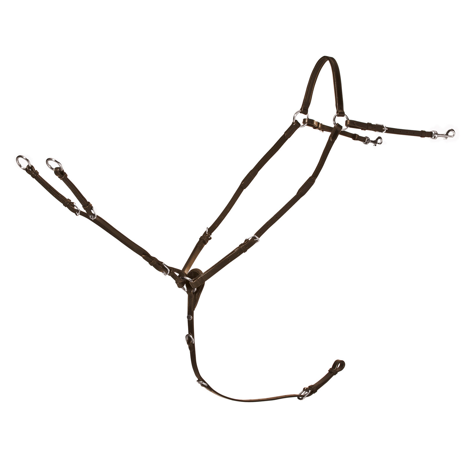 Antique Brown/Silver Schockemöhle Sports Race II, podstawowy napierśnik