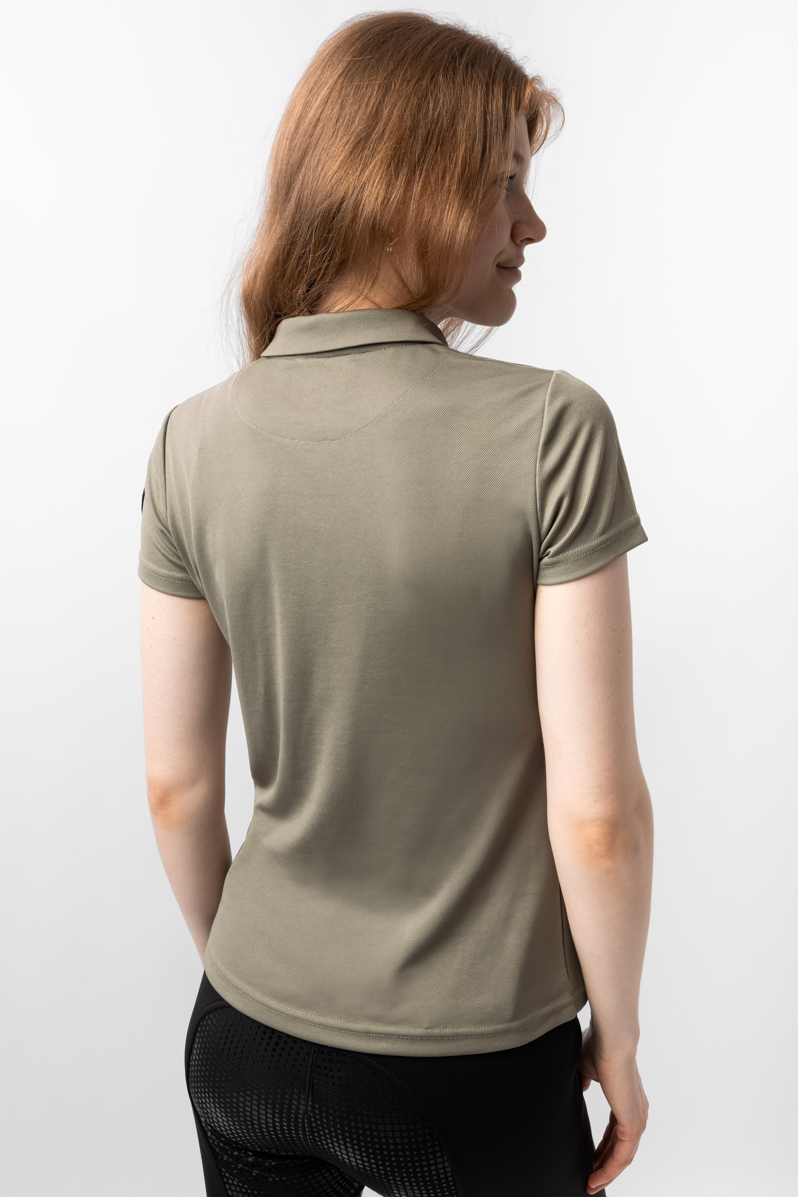 Damska funkcyjna koszulka polo Horze Denise z kr&oacute;tkim rękawem