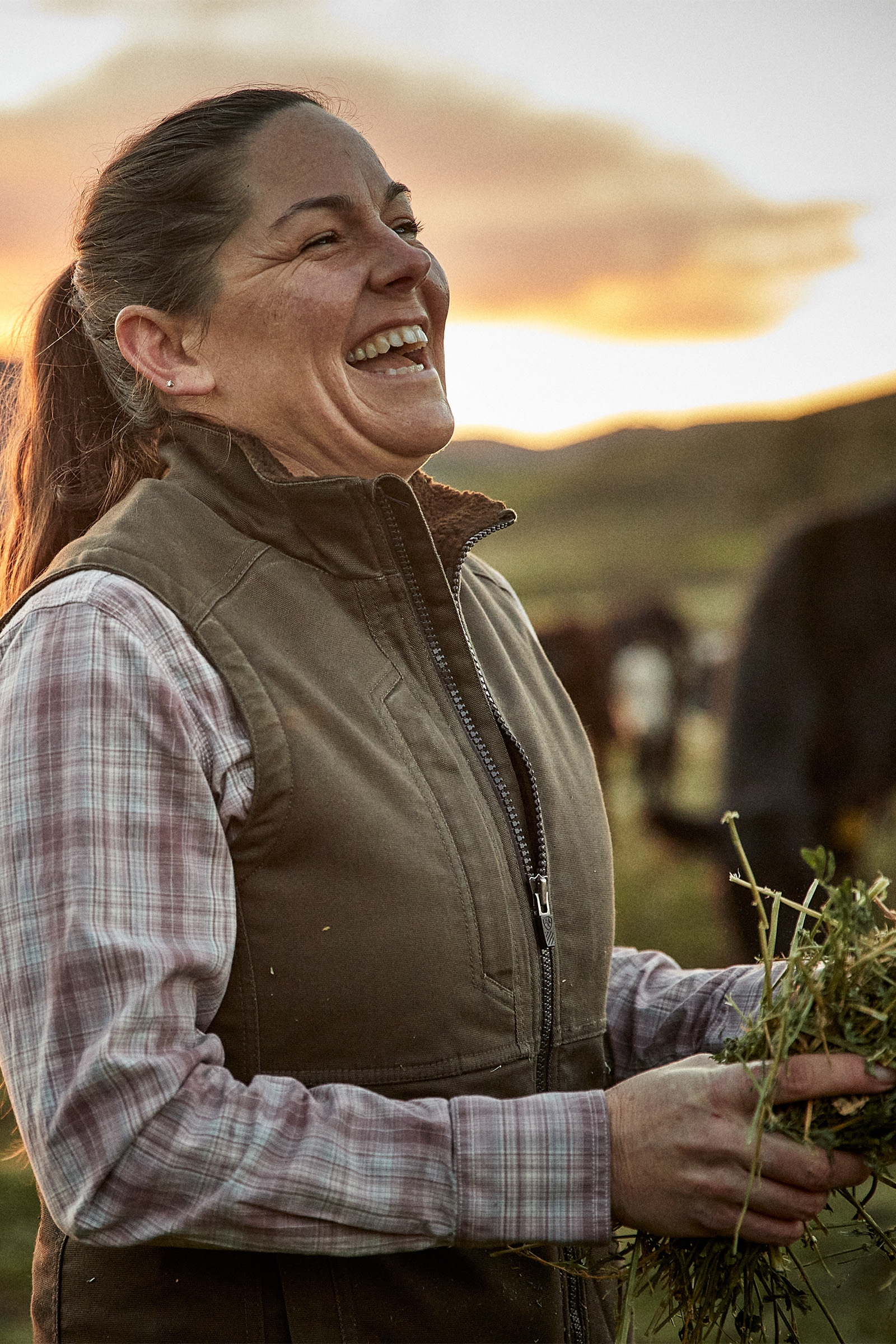 Ocieplana kamizelka damska Ariat Rebar Duracanvas