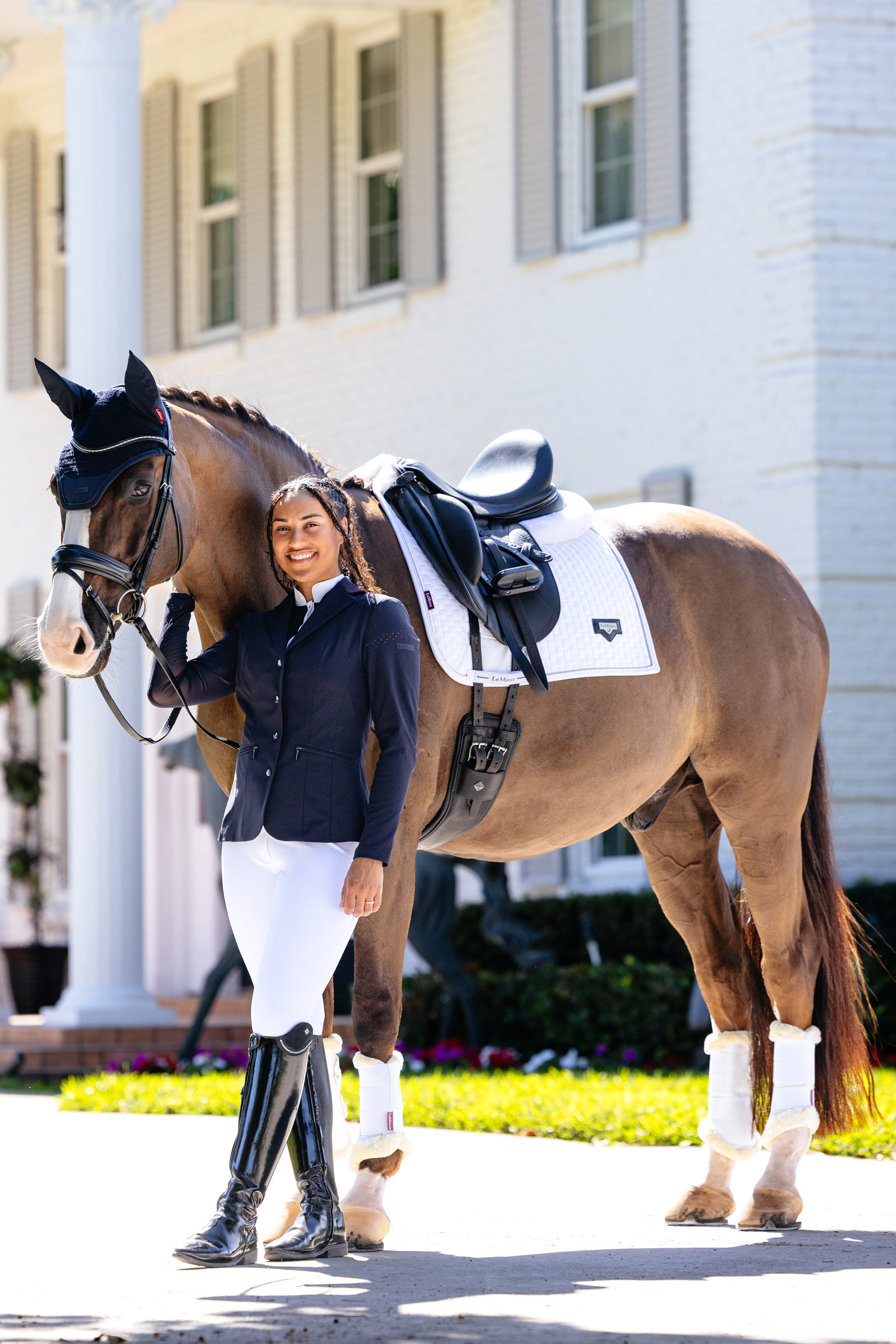 LeMieux Puissance czaprak ujeżdżeniowy z imitacji zamszu