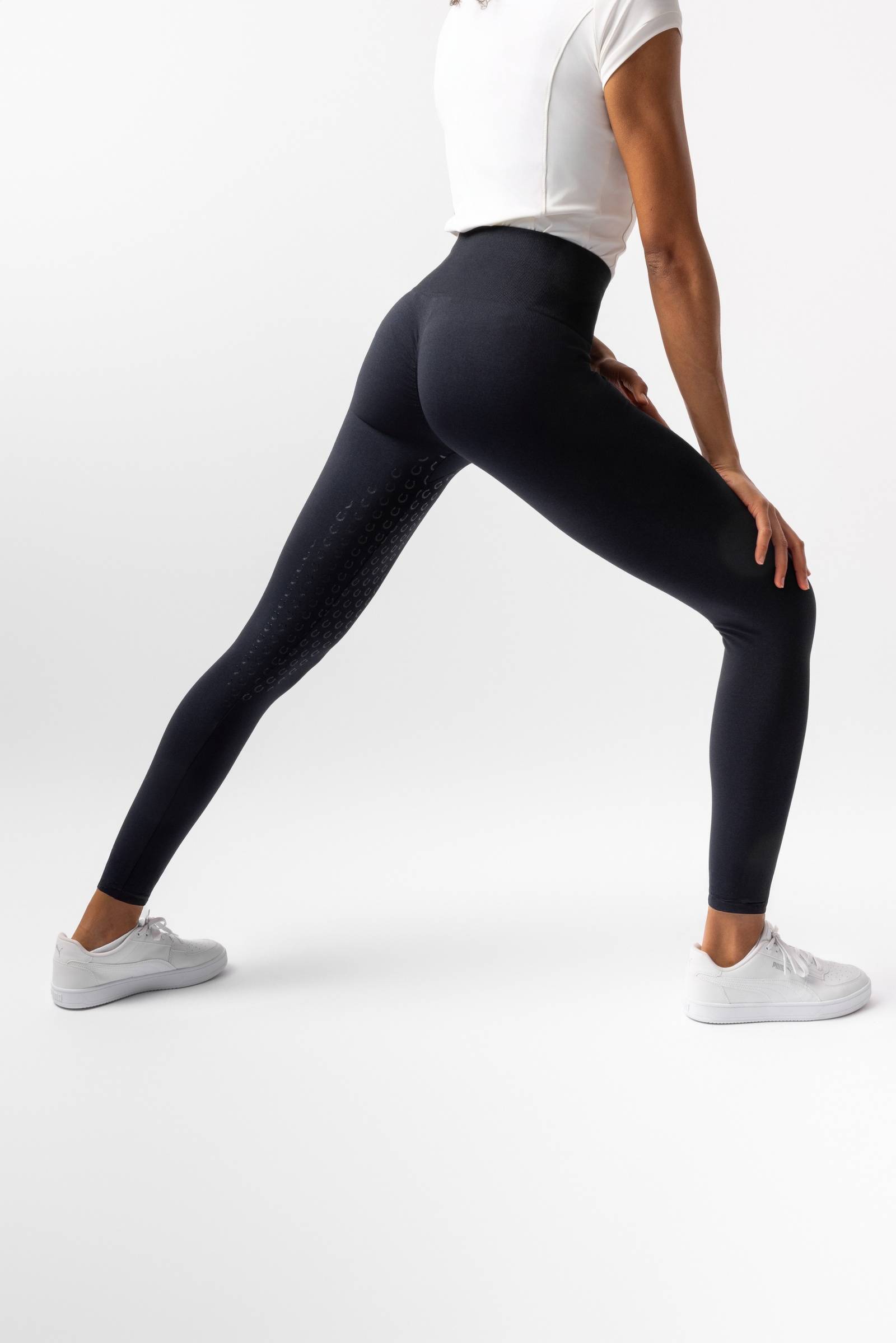 Horze Nessa Bezszwowe Pełnoprzyczepne Scrunch Rajstopy