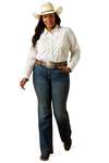 Ariat Sonia Mid Rise damskie bootcut jeansy
