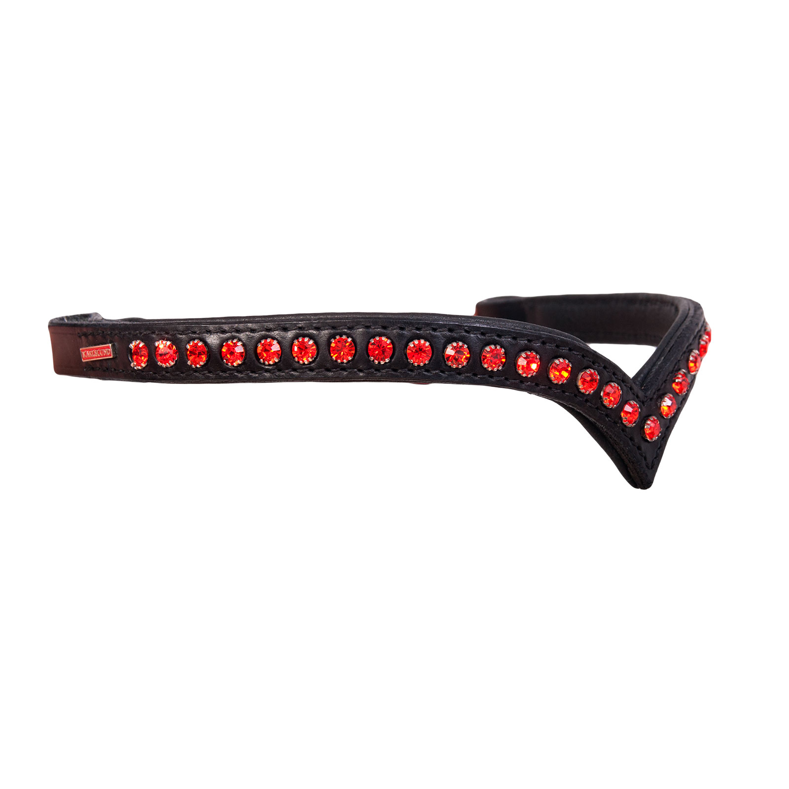 Black/Red Kryształy Karlslund Browband 1 rząd